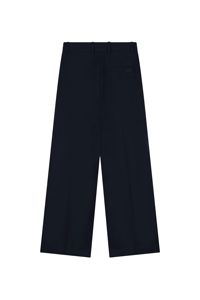 Olaf Hussein WOOL WIDE LEG PANT Blauw-1 4