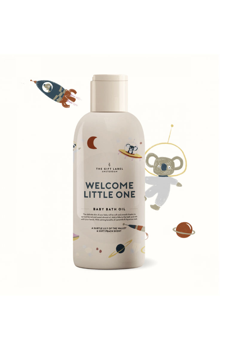 The Gift Label baby bath oil 150ml- welcome little one Diversen-4 1