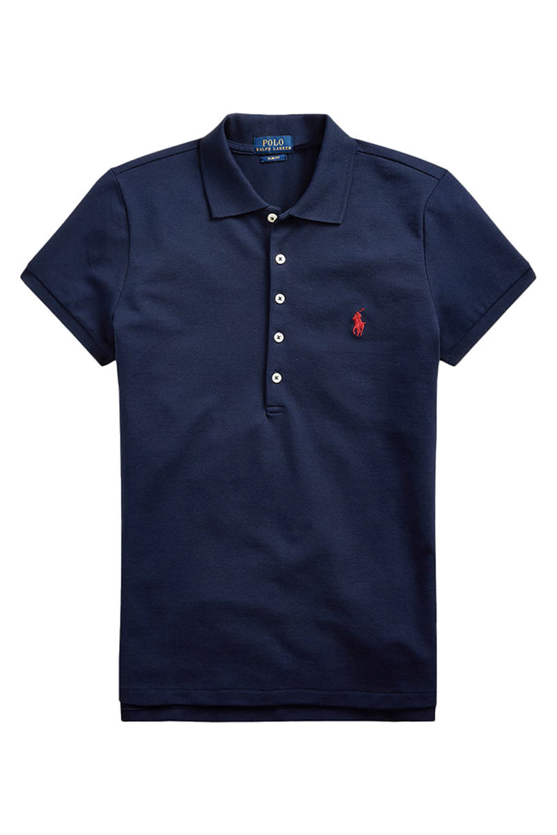 Dames polo blauw
