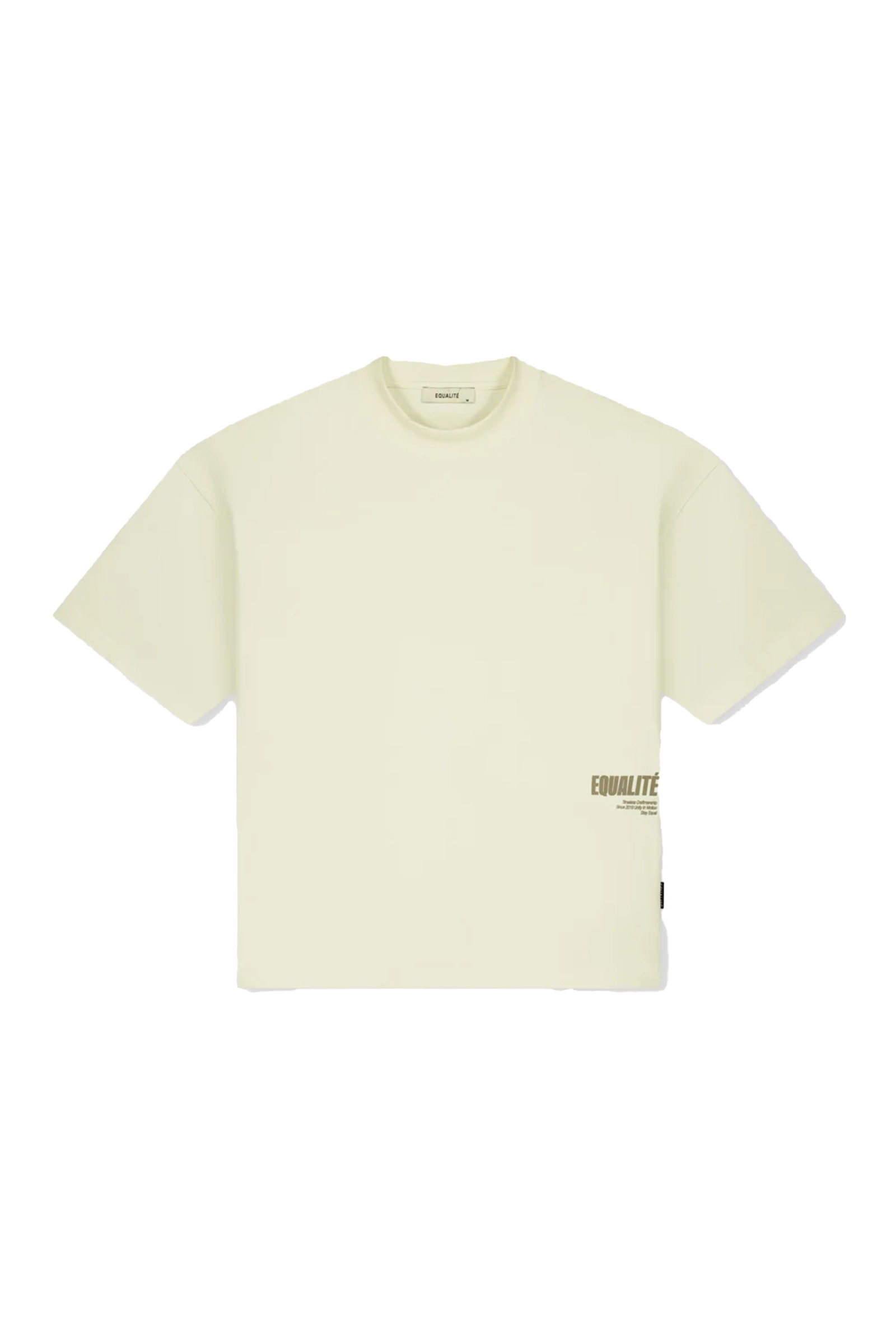 Heren t-shirt kortemouw ecru