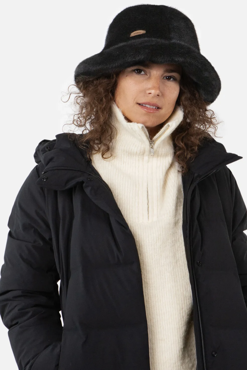 Wintersport hoed zwart