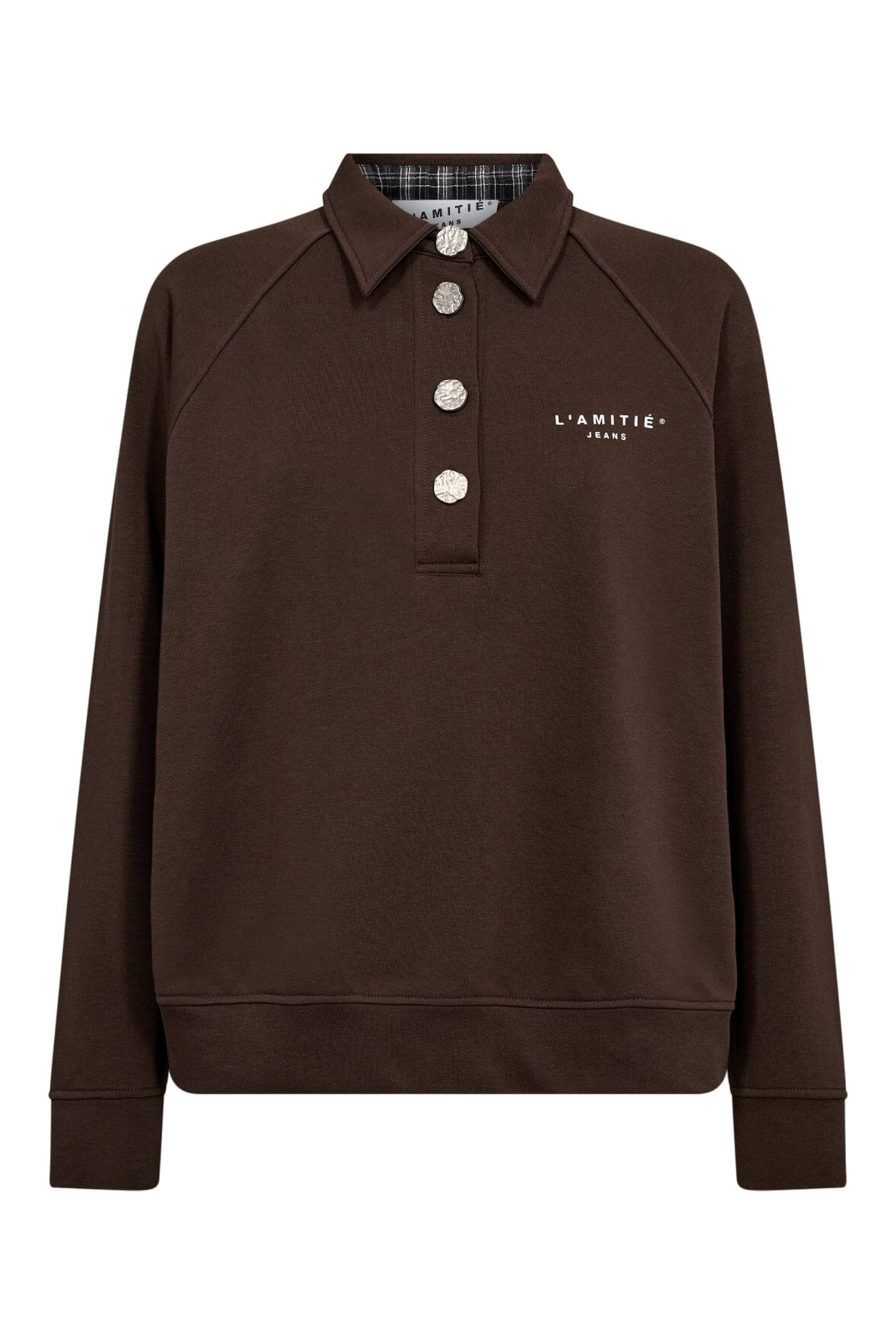 Dames sweater bruin