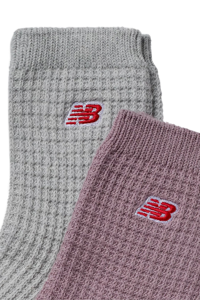 New Balance Ankle socks 2 pck Wit-1 2