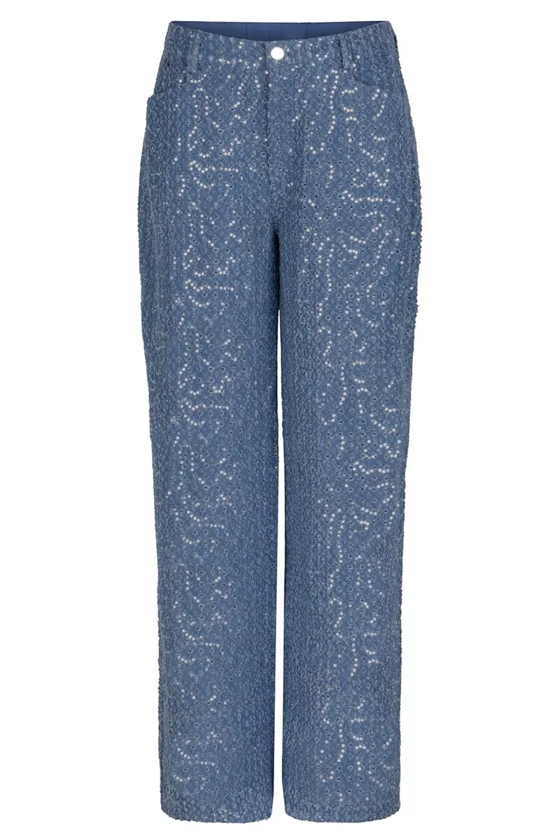 Dames broek blauw