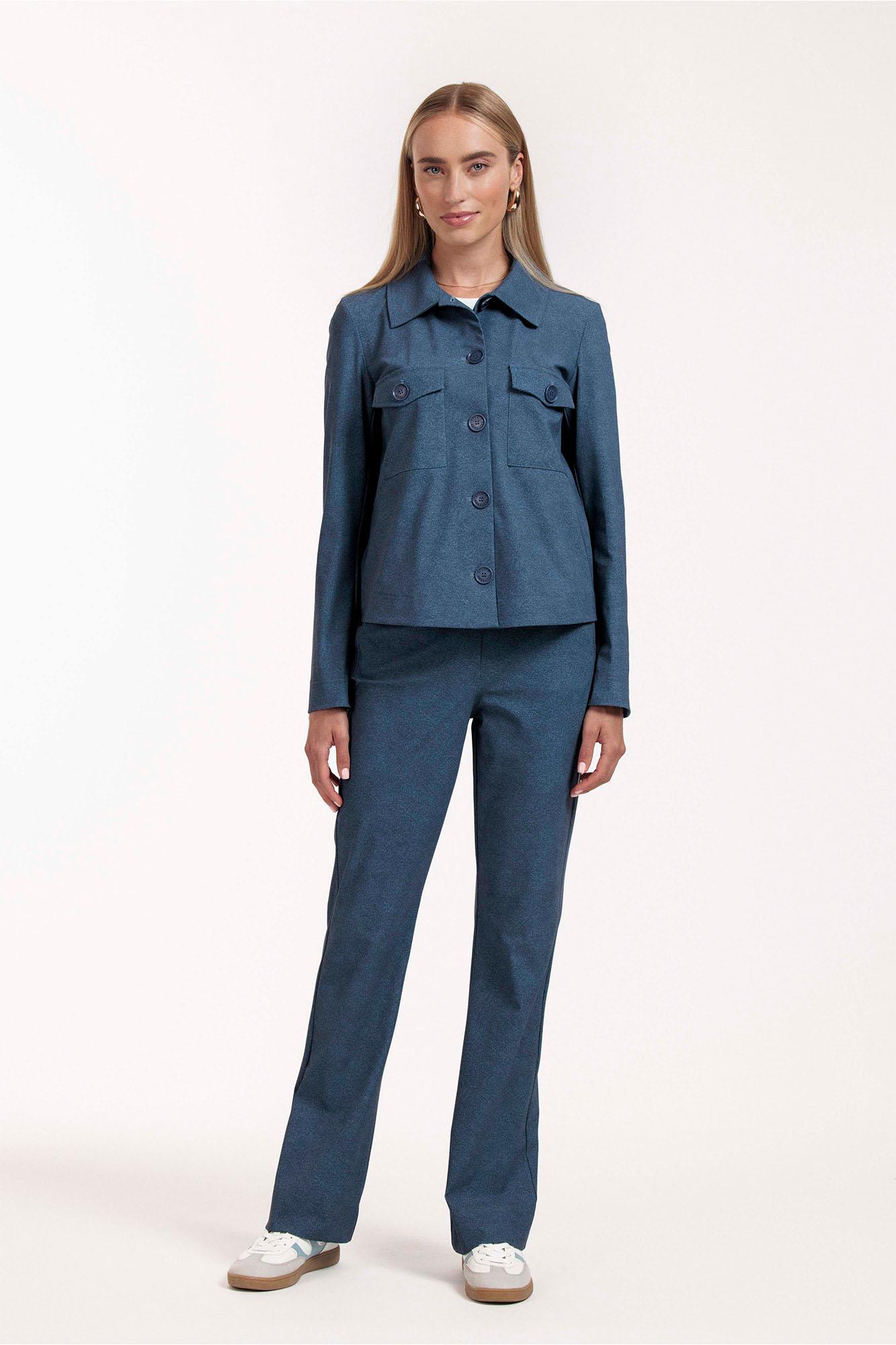 Studio Anneloes Flair denim trousers Blauw-1 4