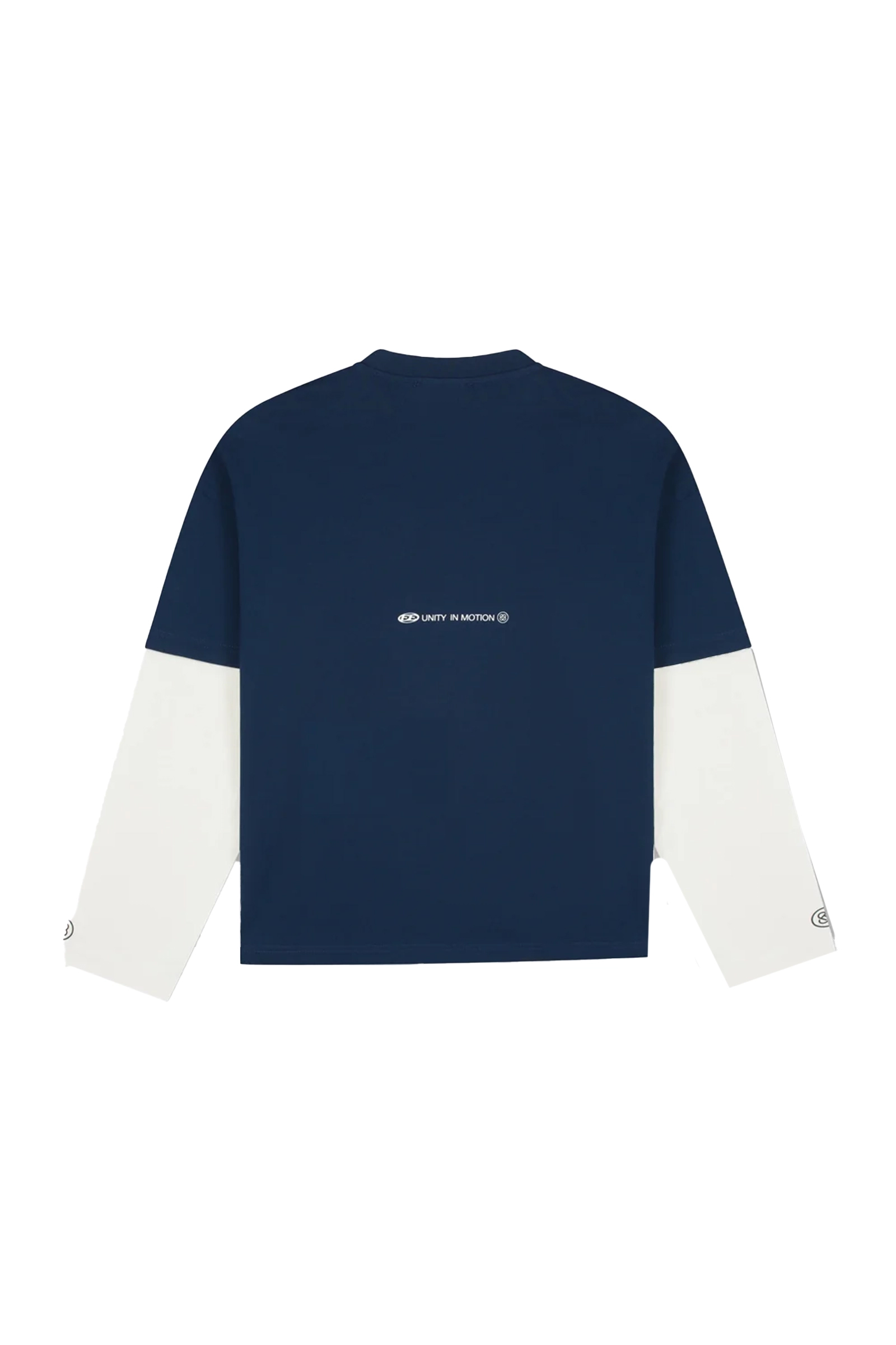 Heren t-shirt lange mouw blauw