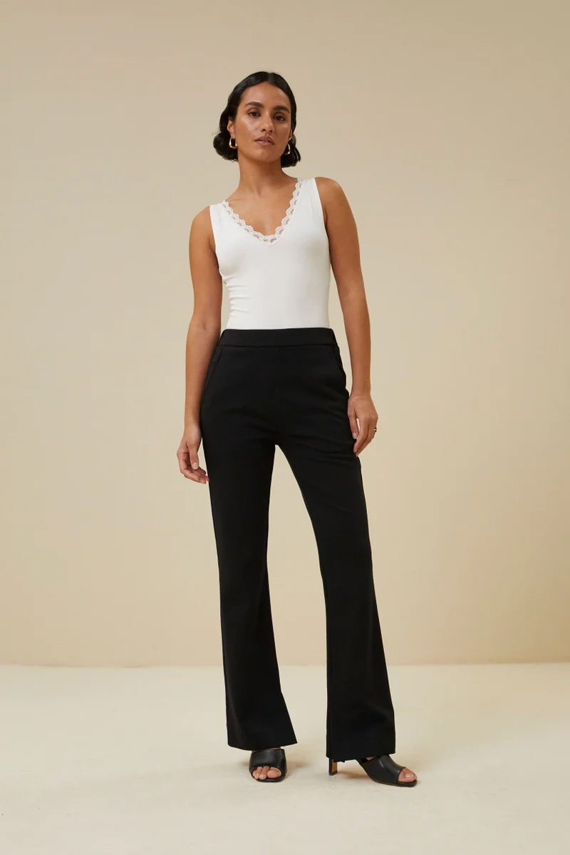 Dames top ecru