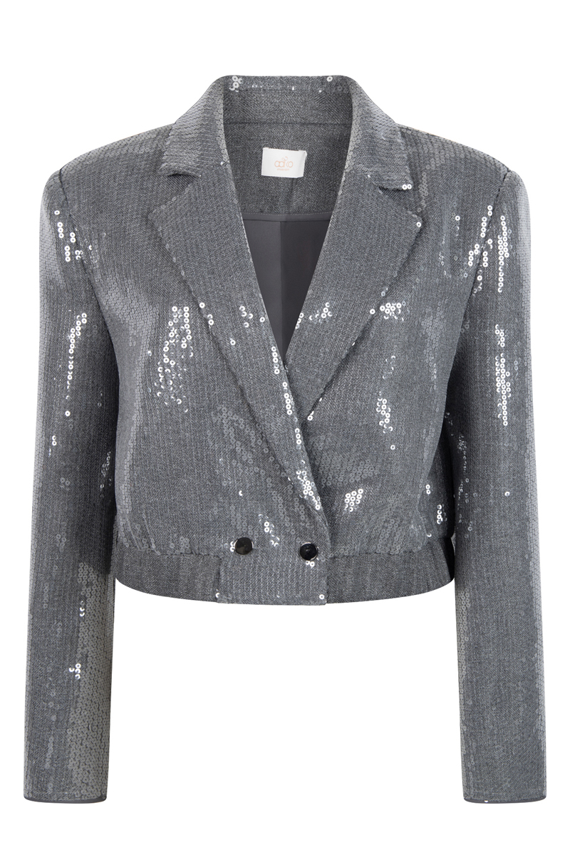Dames blazer grijs