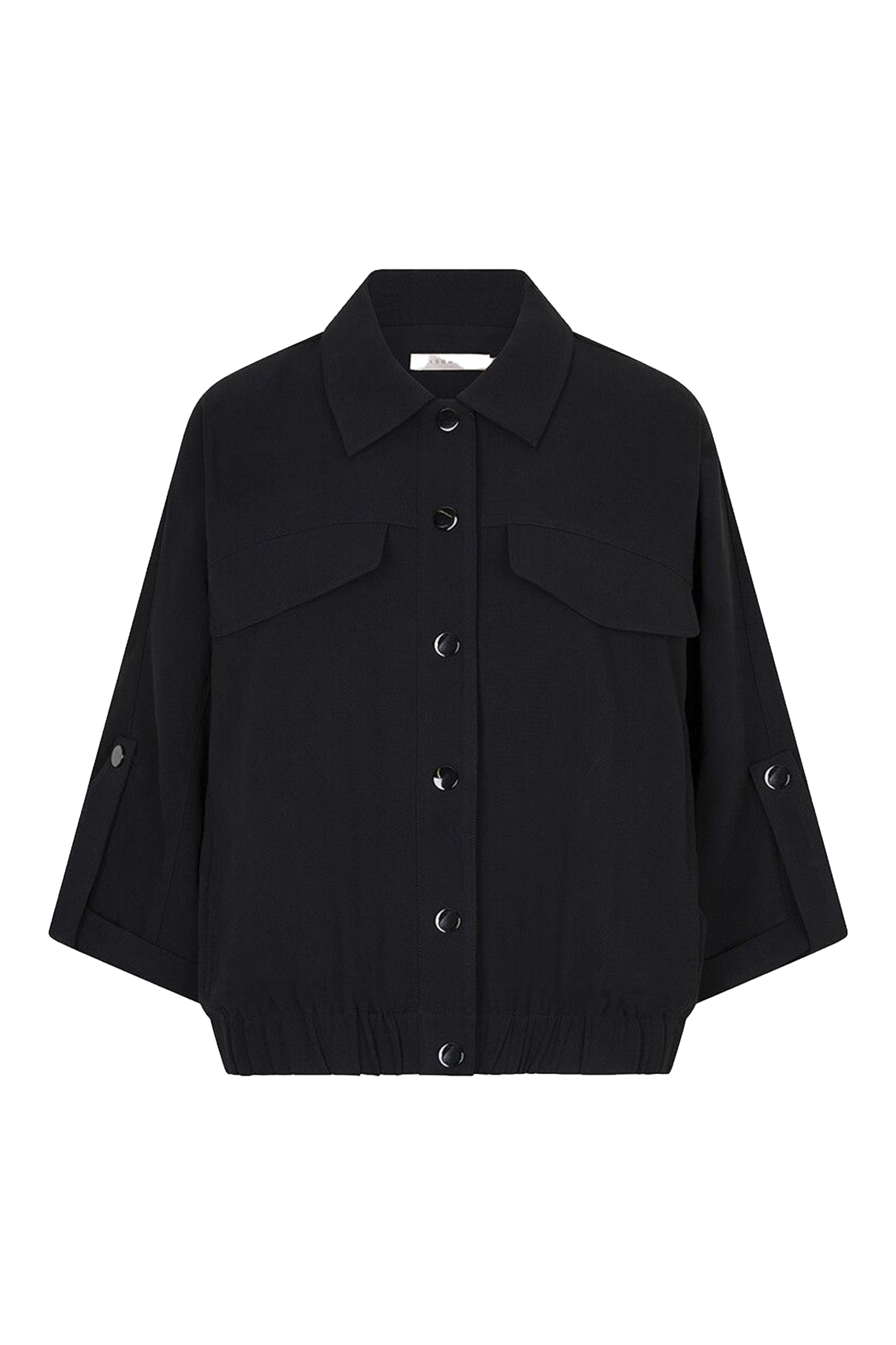 Dames blouse lange mouw grijs