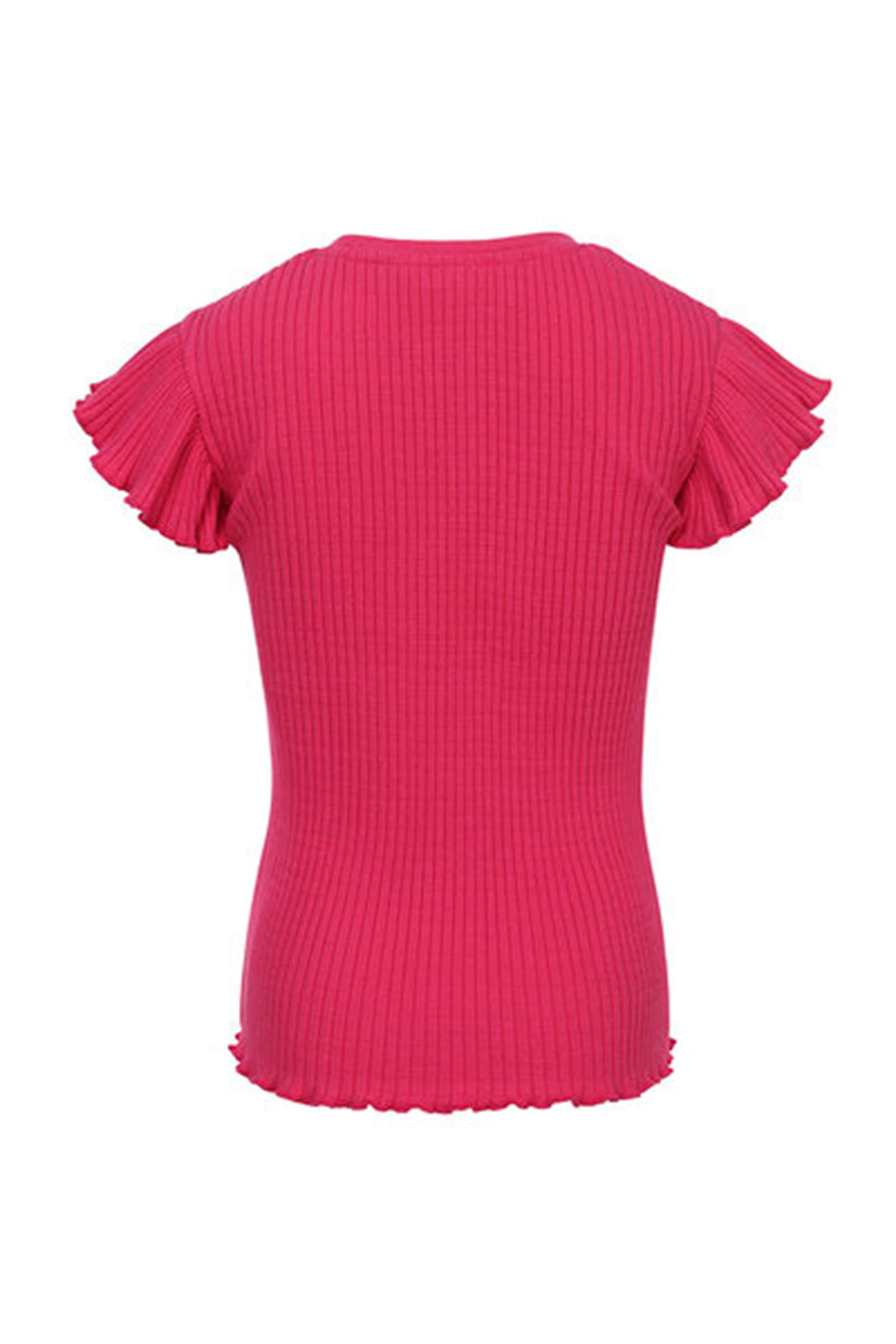 LOOXS LITTLE Little t-shirt short sleeve with ruf Rose-1 2