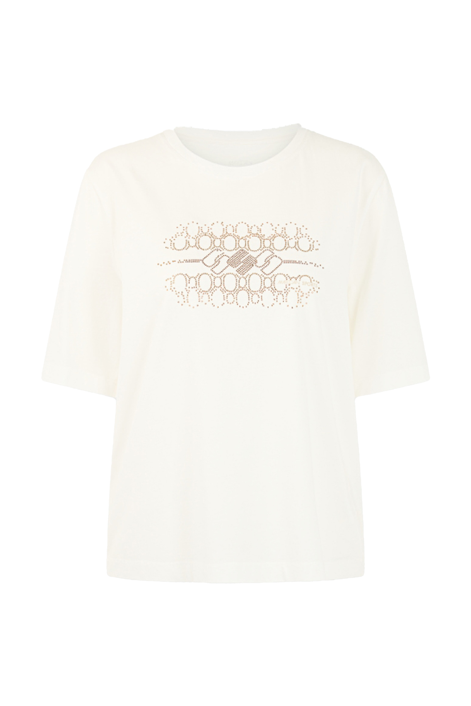 Dames t-shirt korte mouw ecru
