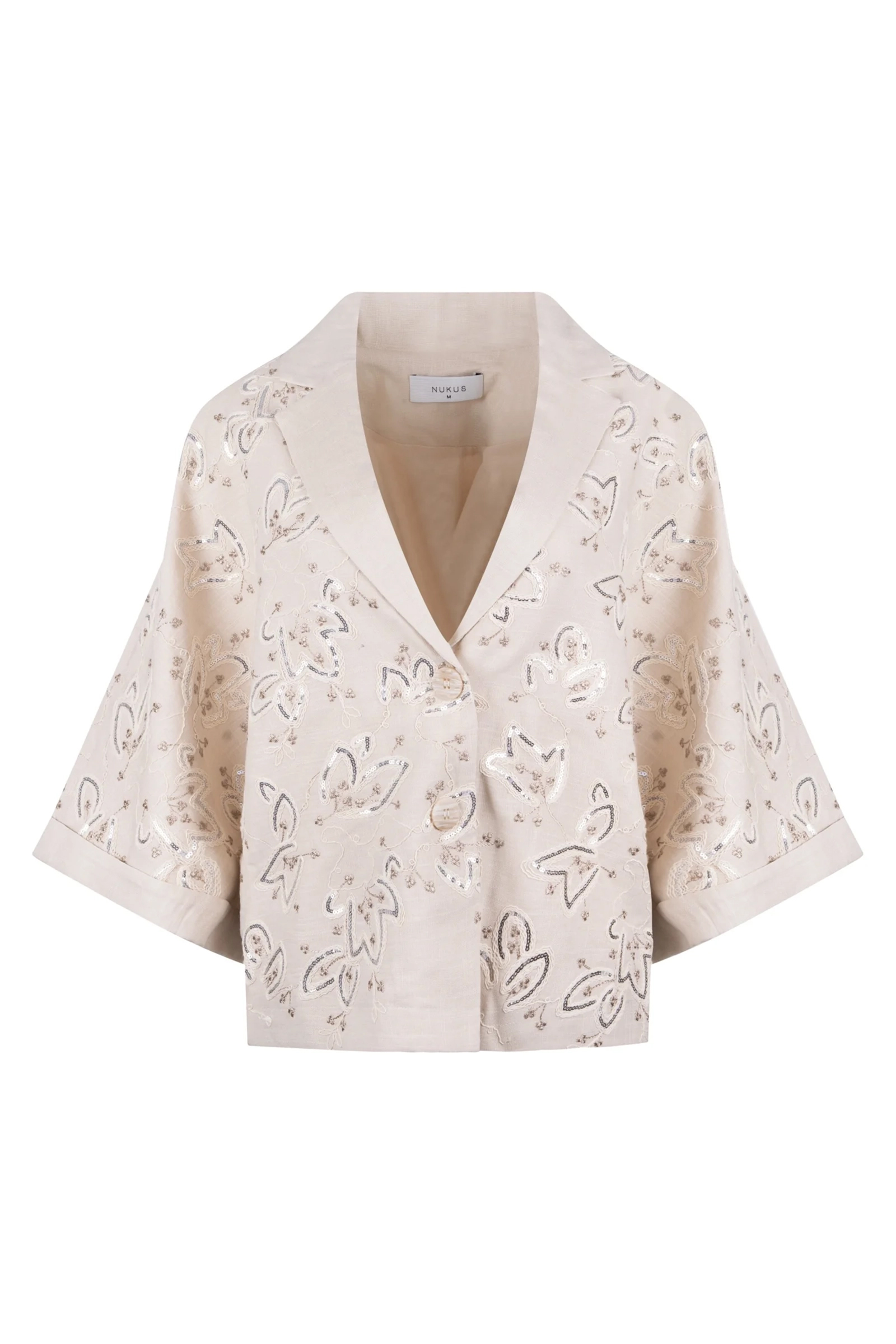 Dames blouse lange mouw bruin