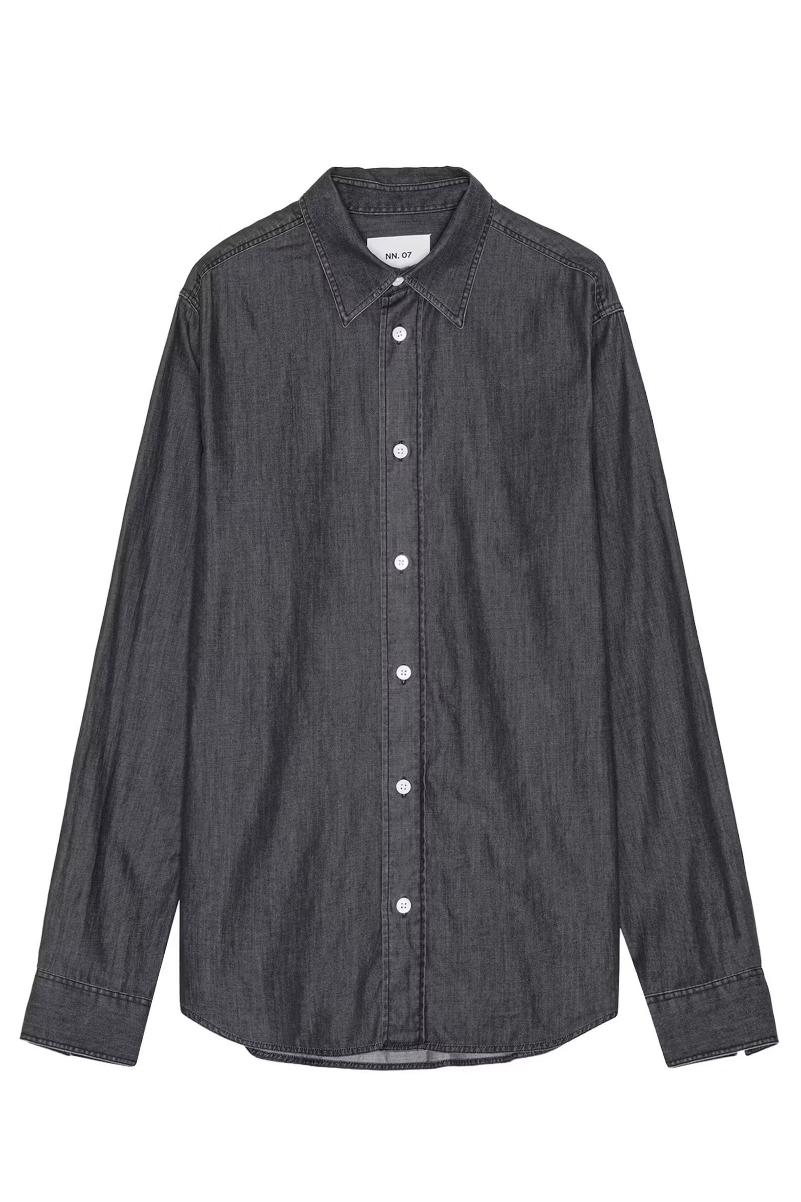 Heren overhemd lm casual grijs