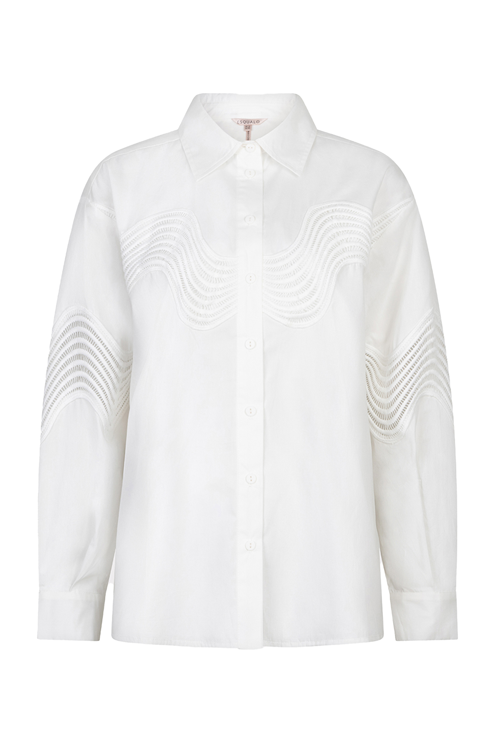 Dames blouse lange mouw wit