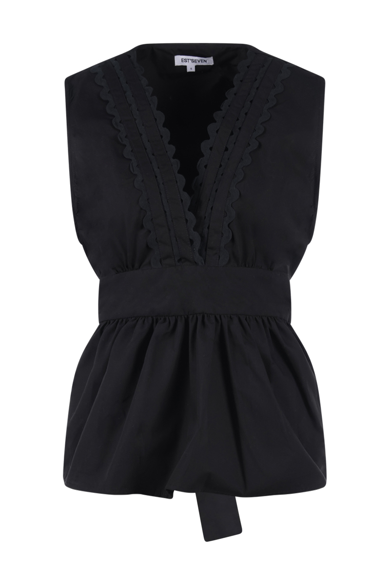Dames top zwart