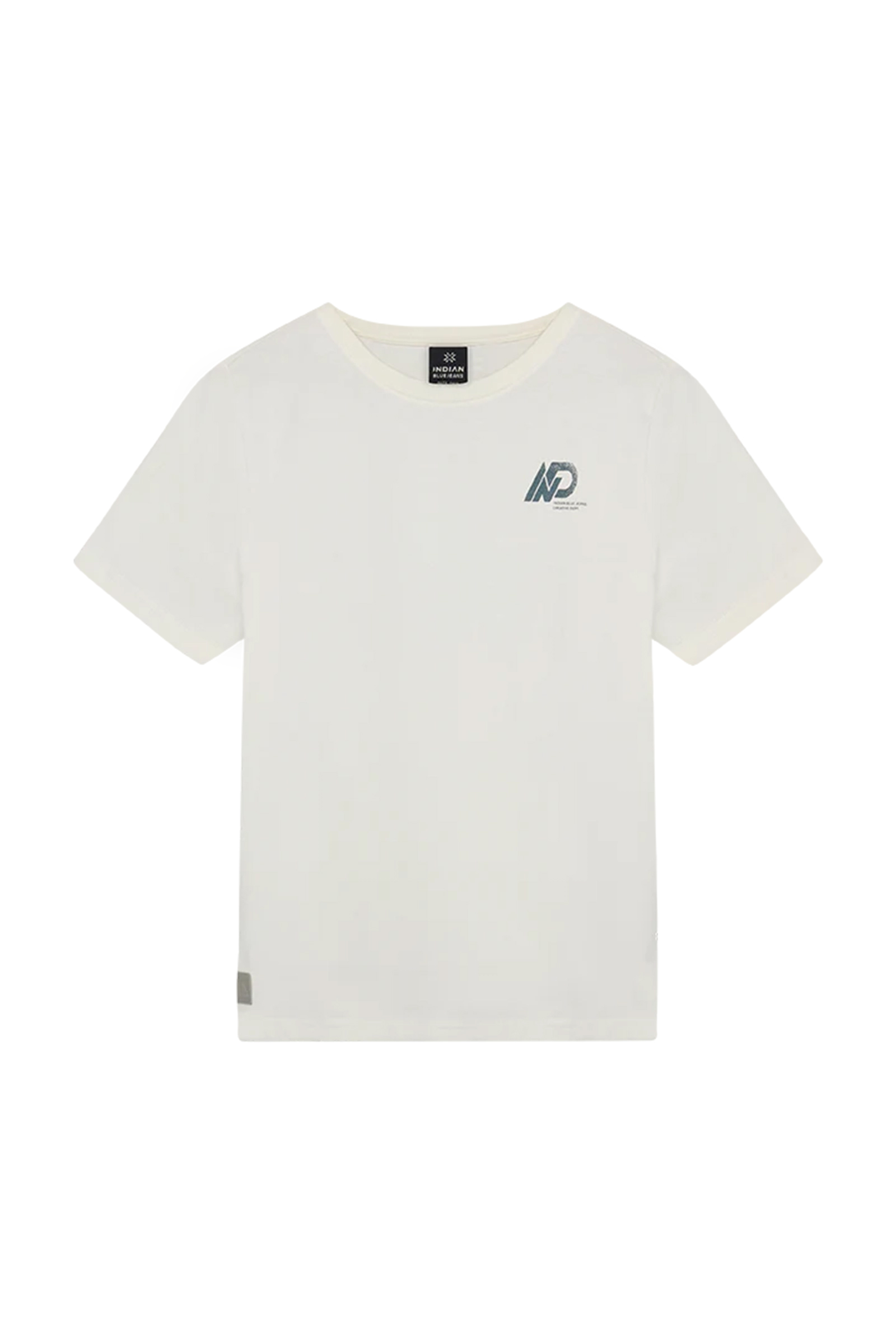 Jongens t-shirt korte mouw ecru