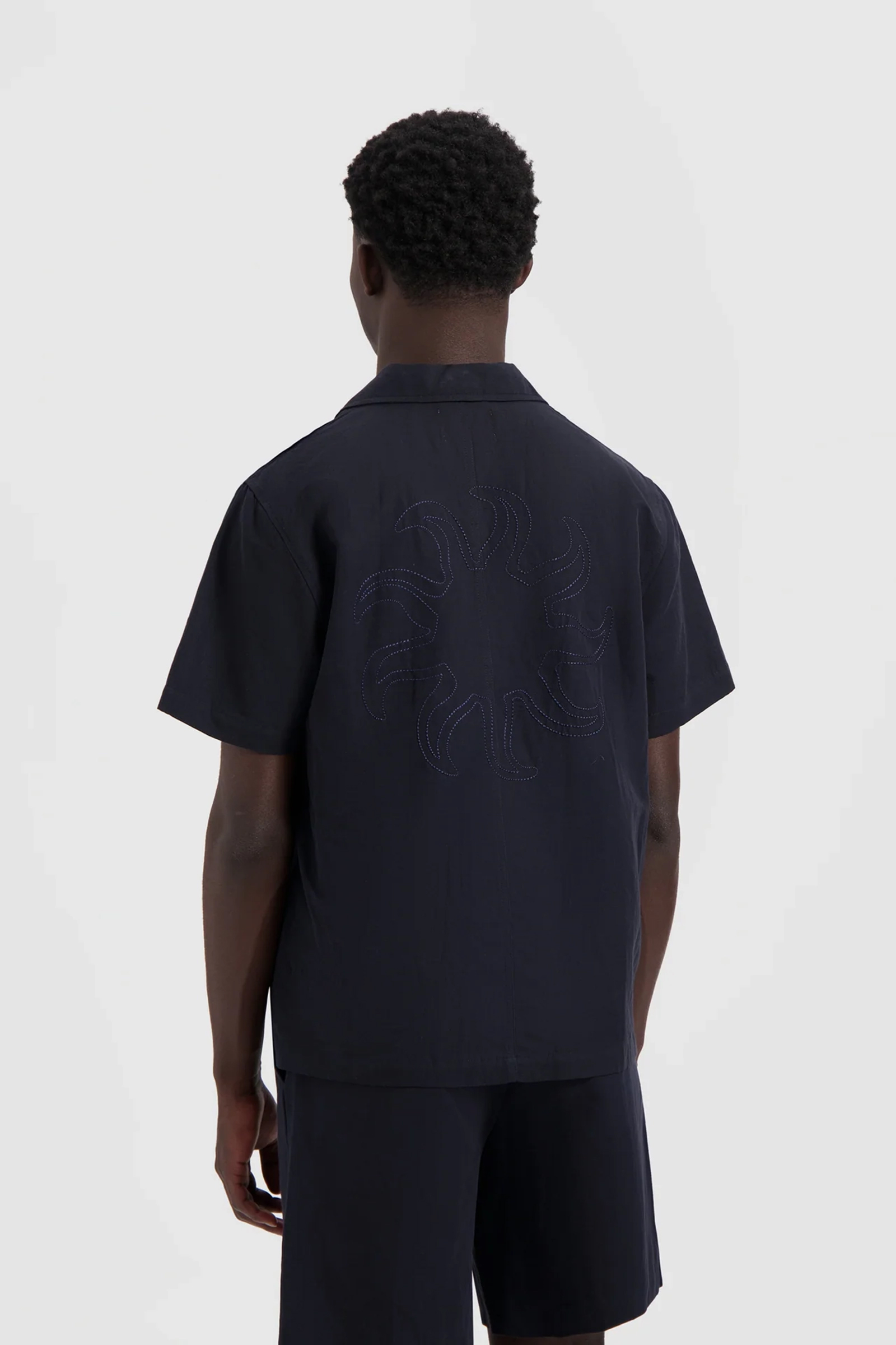 Olaf Hussein SUN LINEN SHIRT Blauw 3