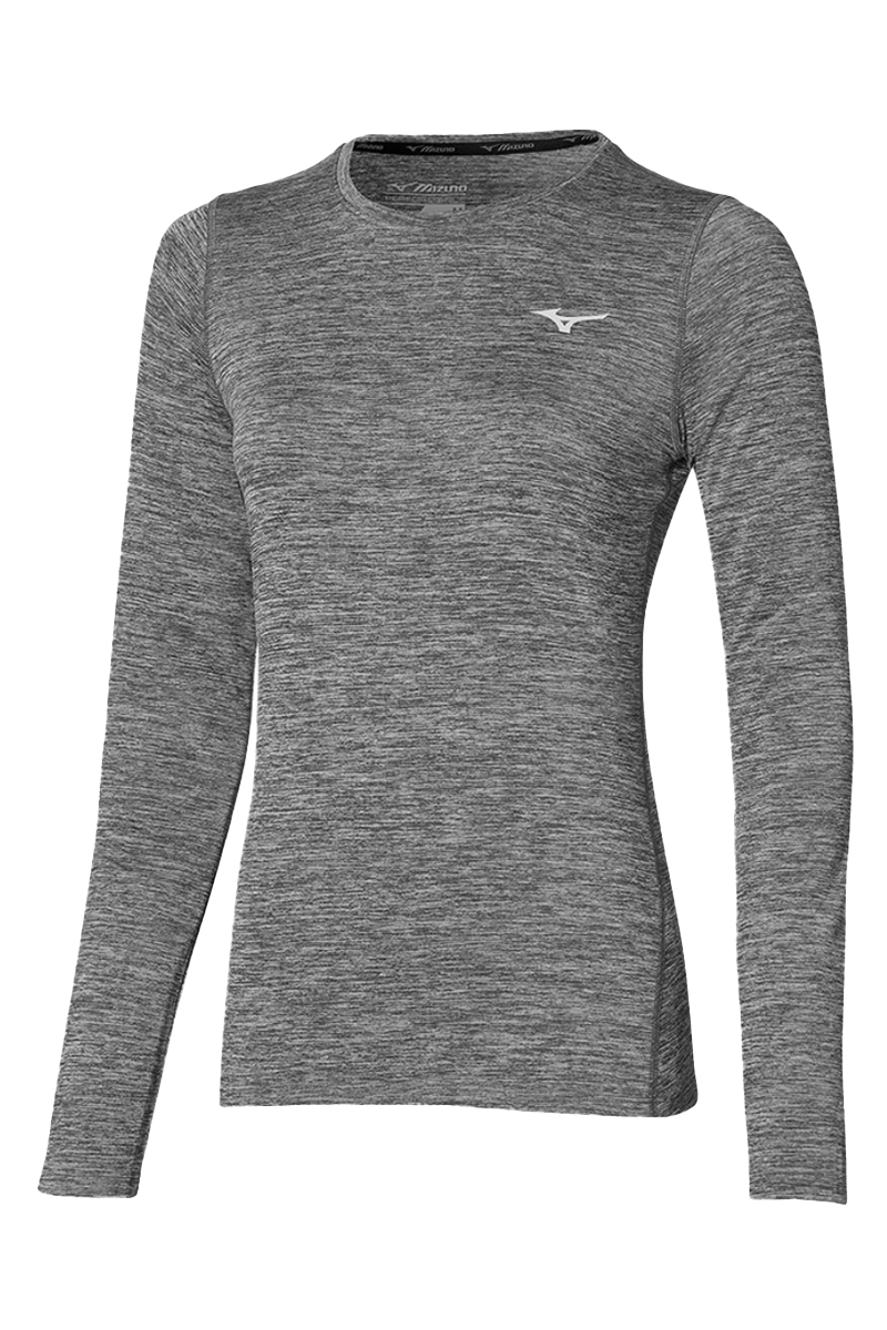 Mizuno Sarl IMPULSE CORE LS TEE W Grijs-1 1