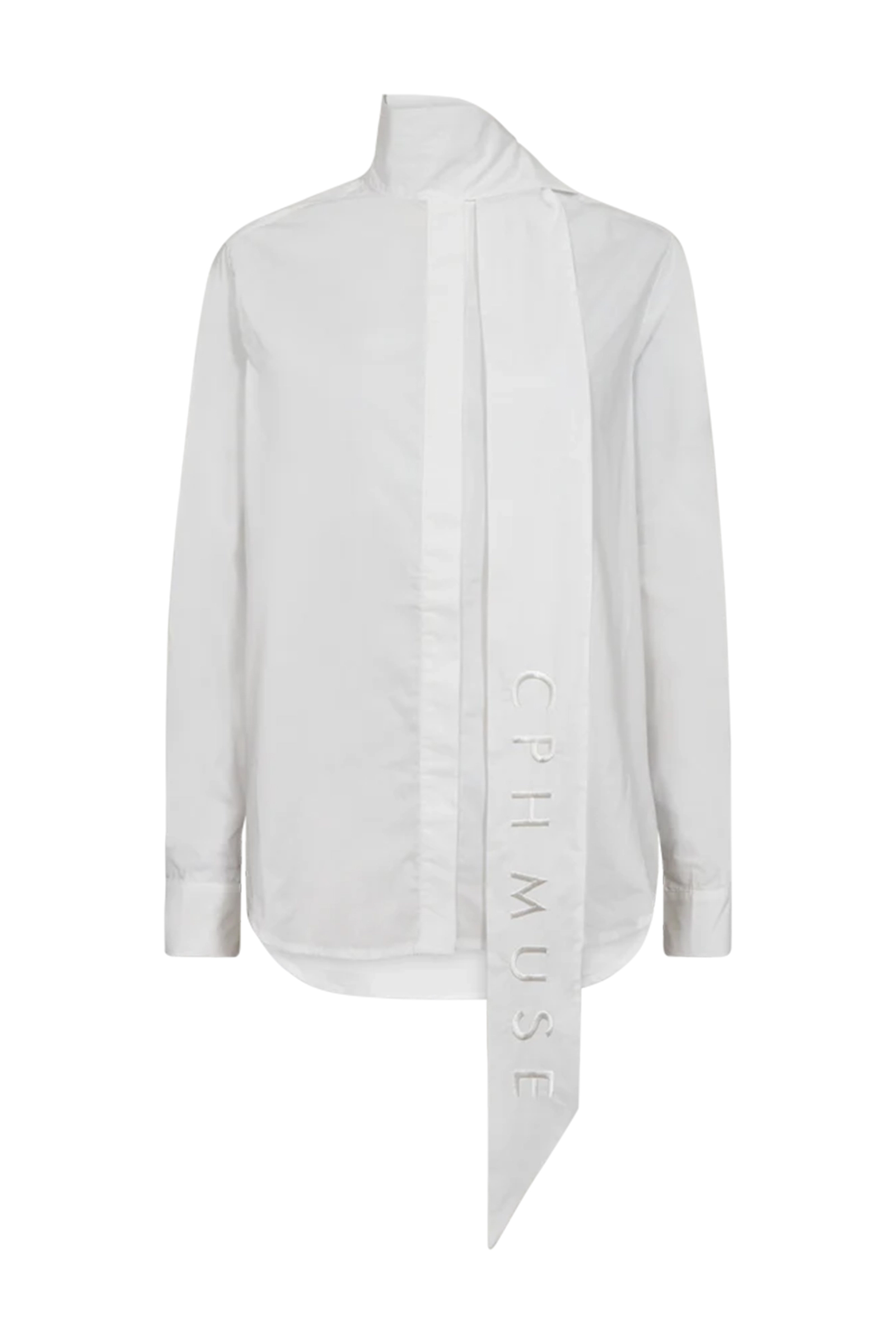 Dames blouse lange mouw wit