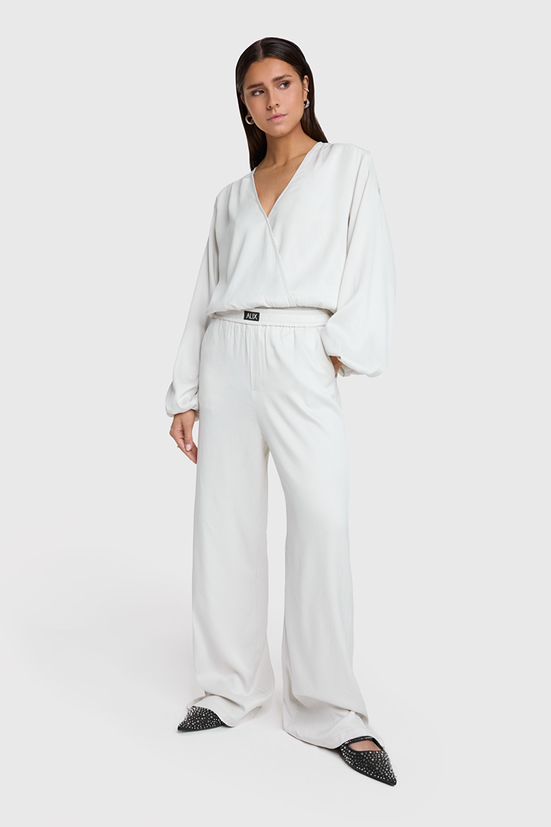 Dames broek ecru