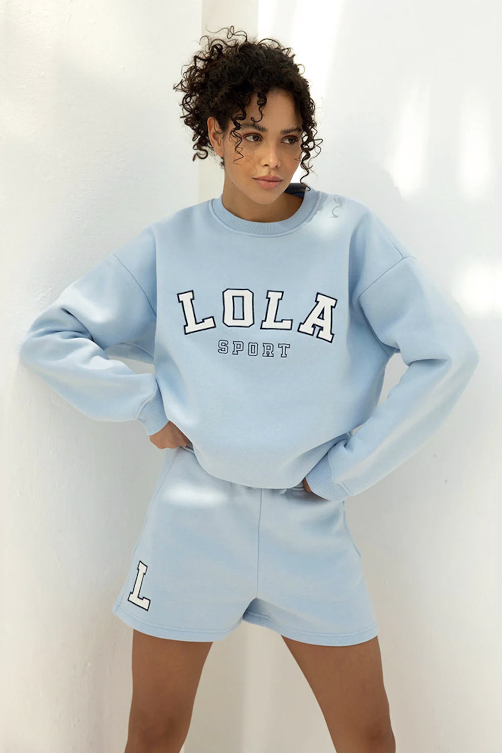 Casual dames short blauw