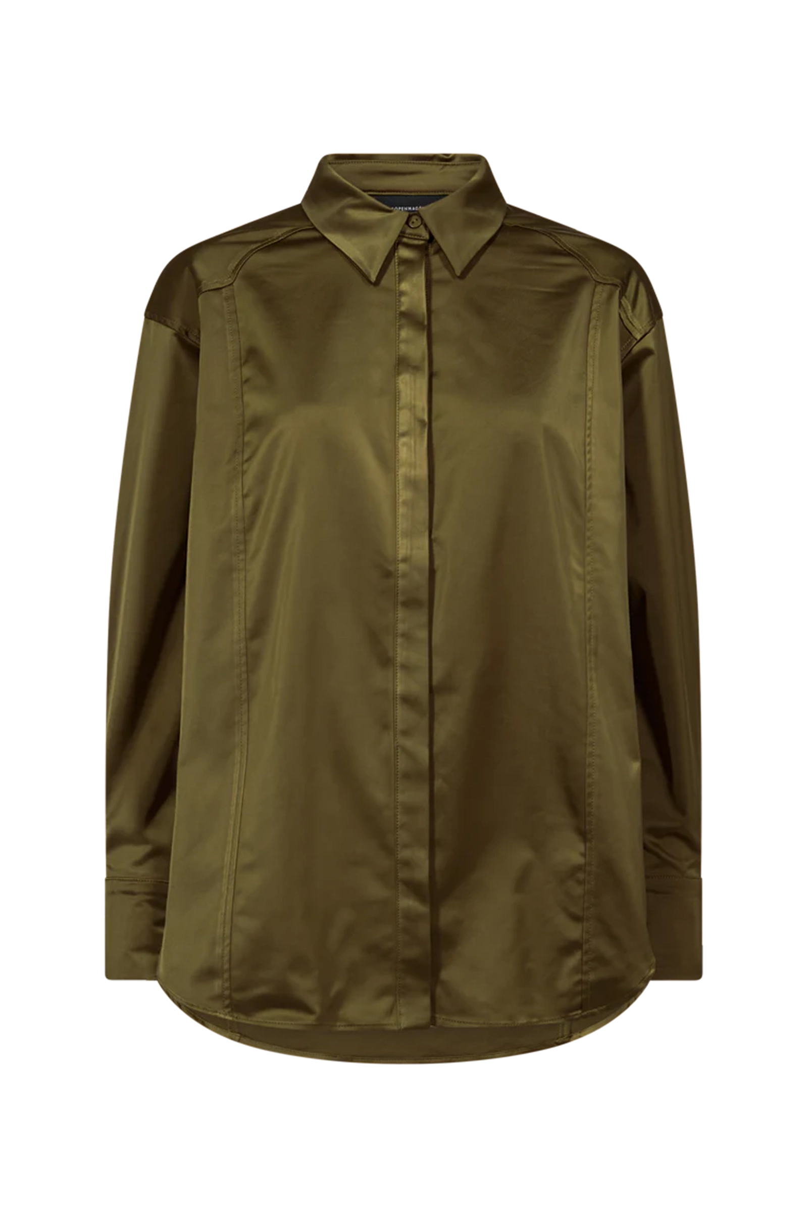 Dames blouse lange mouw groen