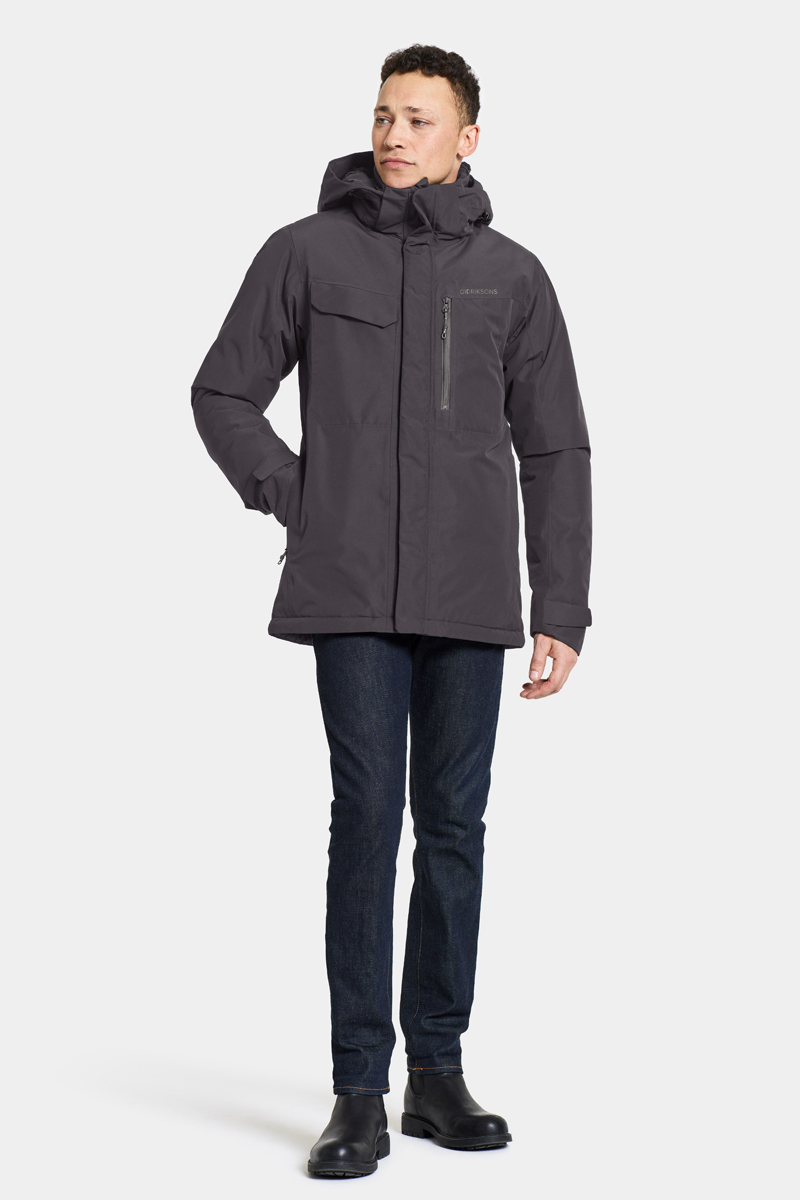 Casual heren jas zwart