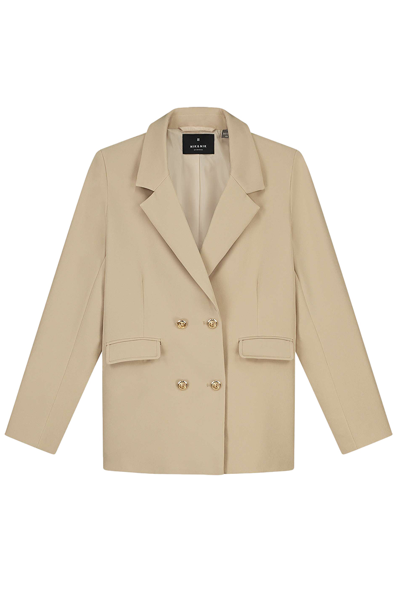 Nik & Nik Havana Blazer bruin/beige-2 1