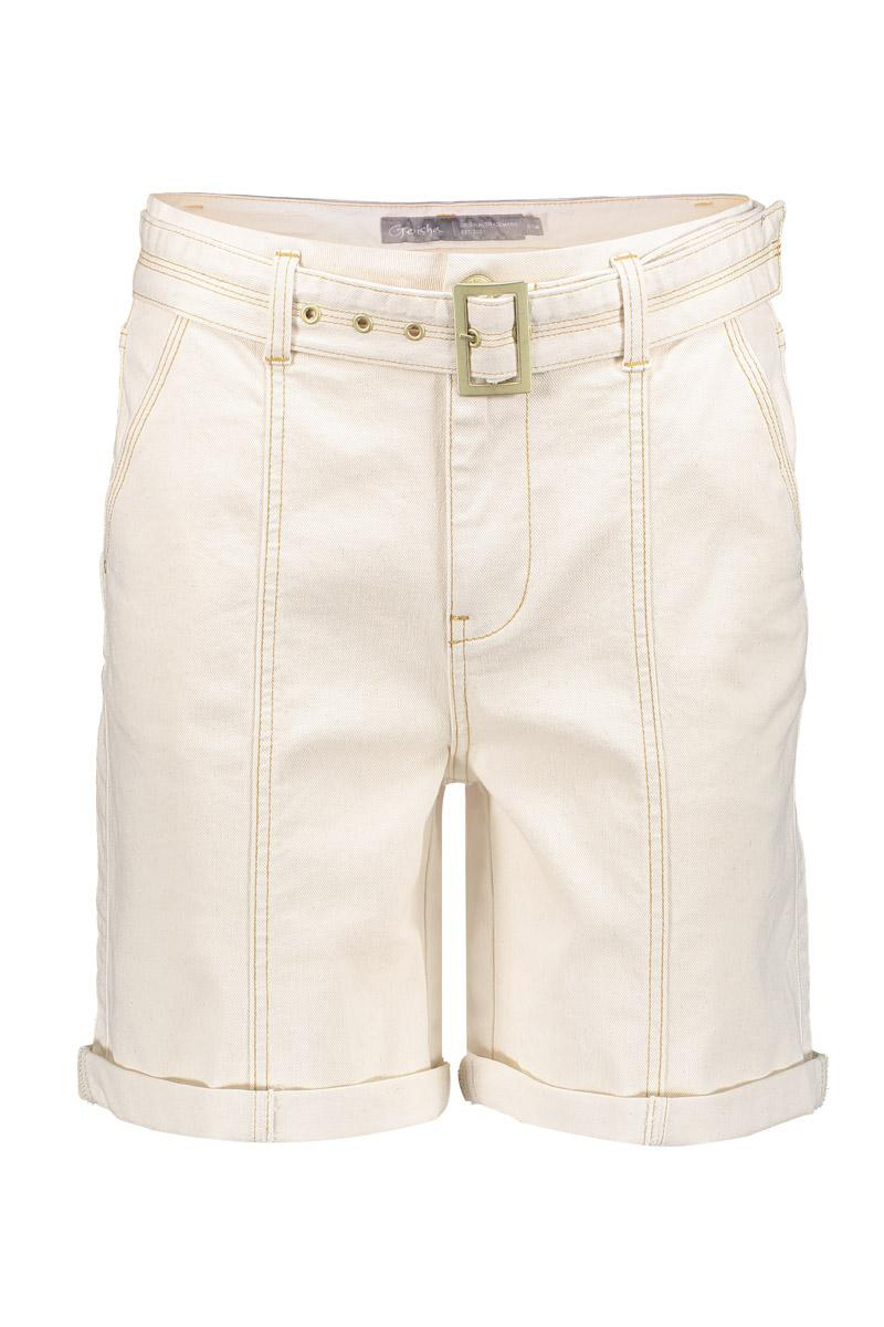 Dames short ecru