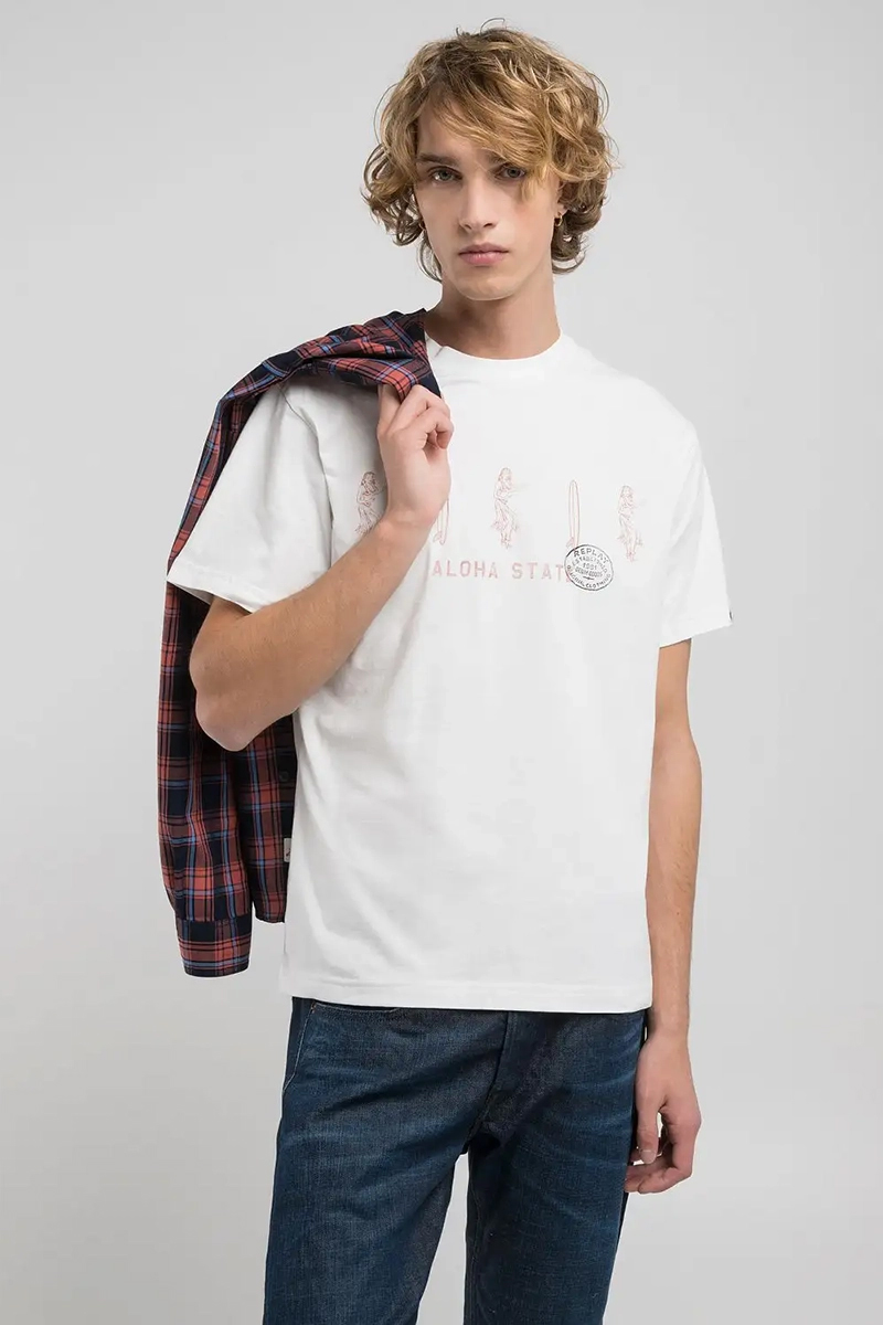 Heren t-shirt kortemouw wit