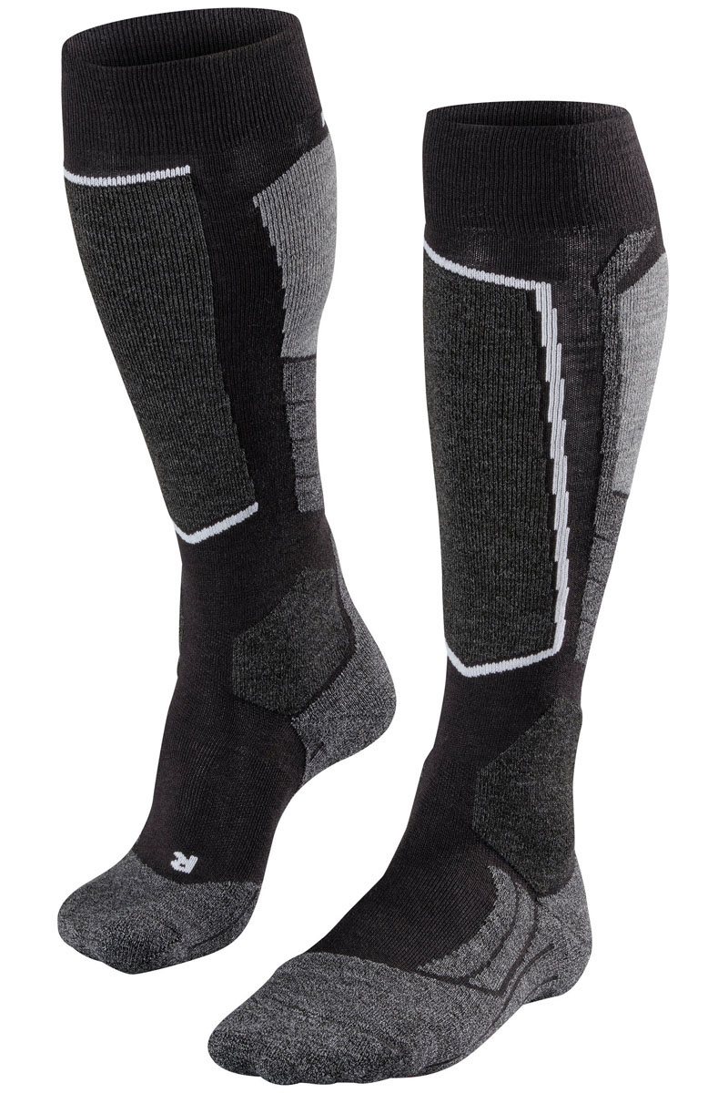 Wintersport kousen ski senior zwart
