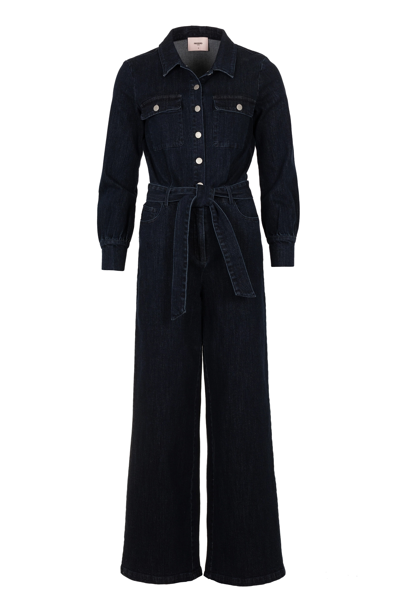 Dames jumpsuit/tuinbroek blauw