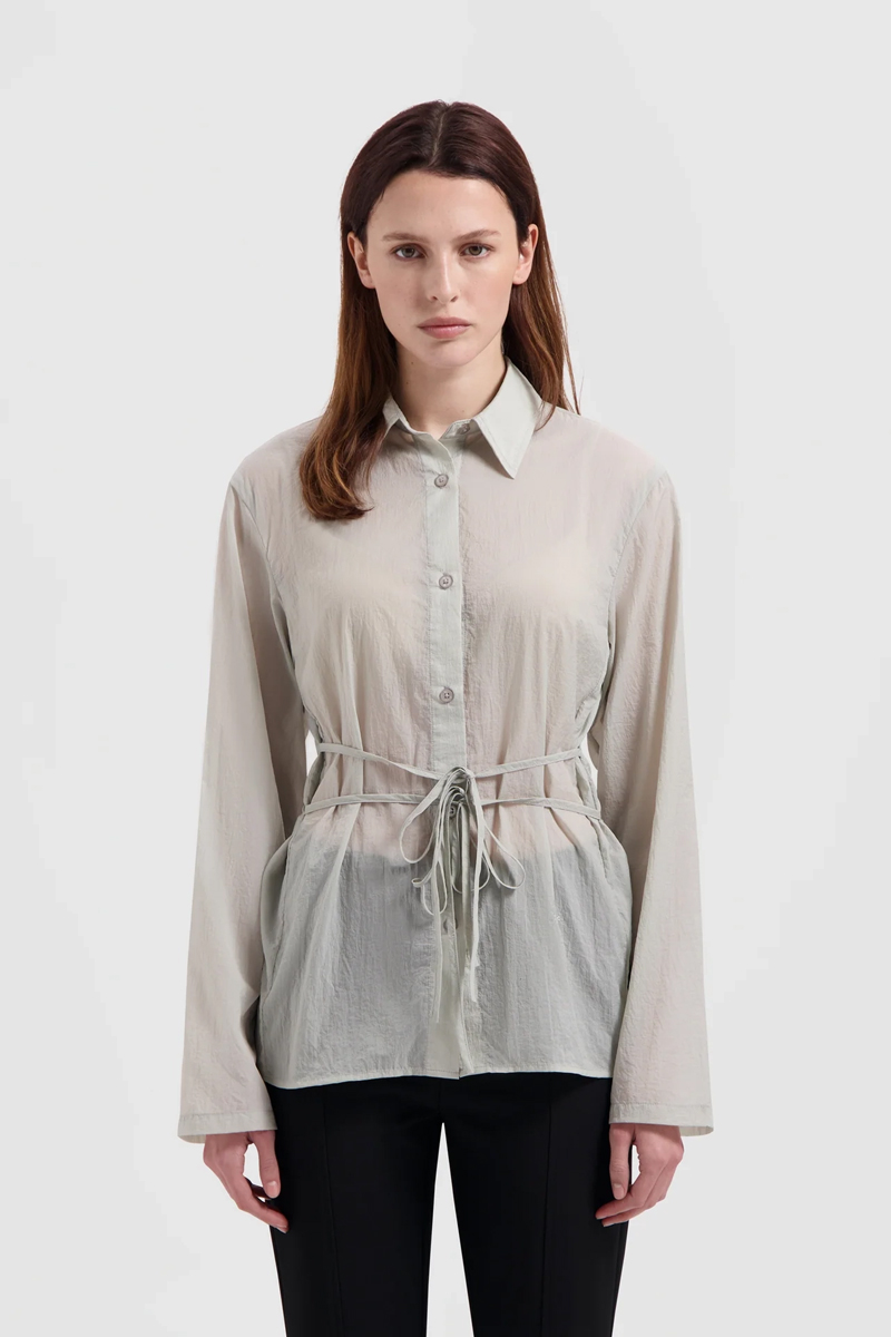 Dames blouse lange mouw groen