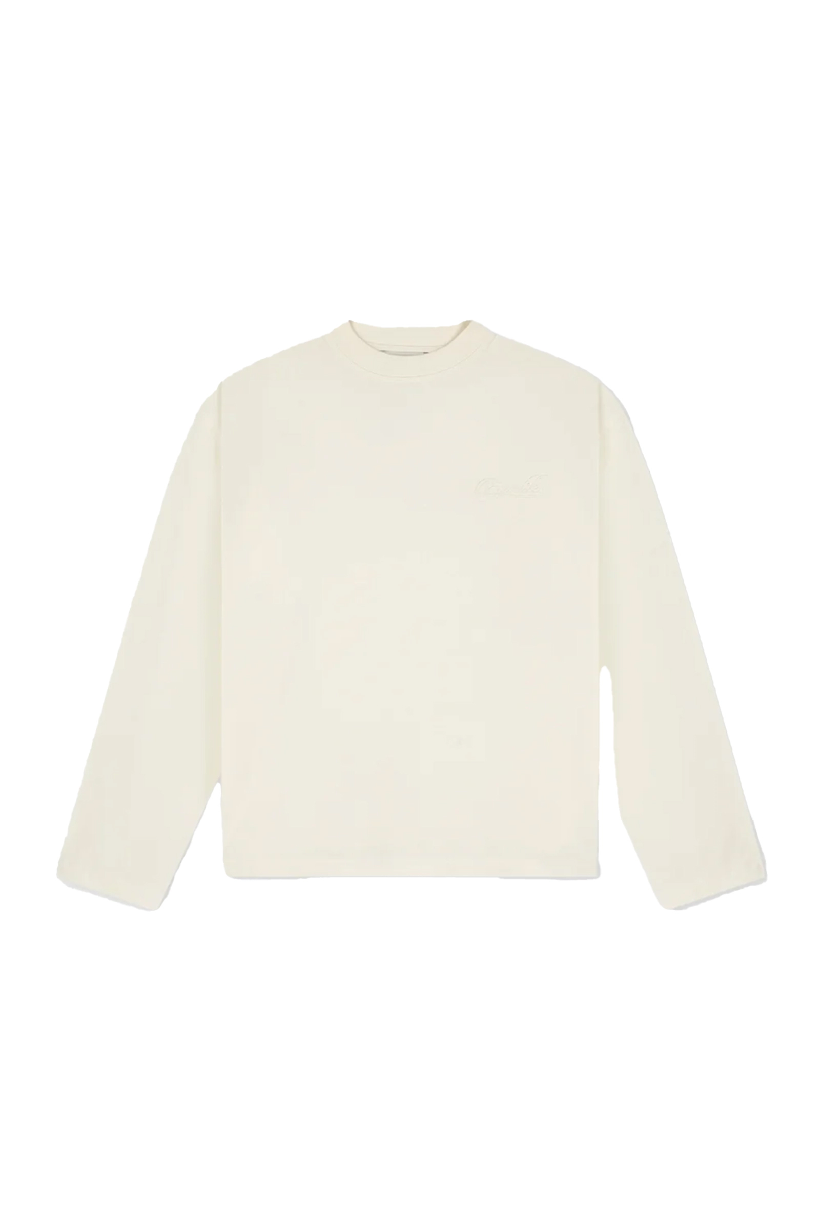 Heren t-shirt lange mouw ecru