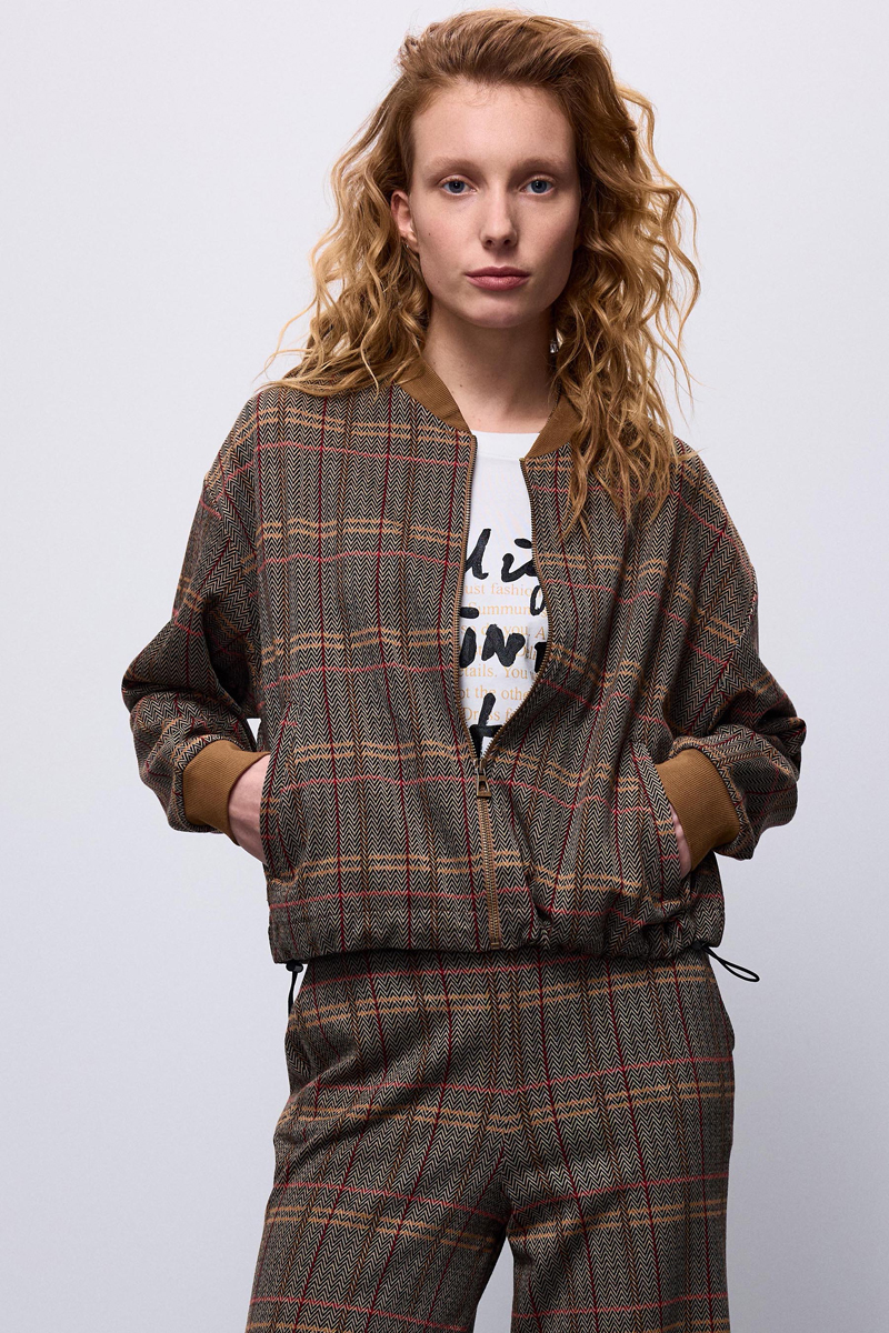Dames blazer bruin