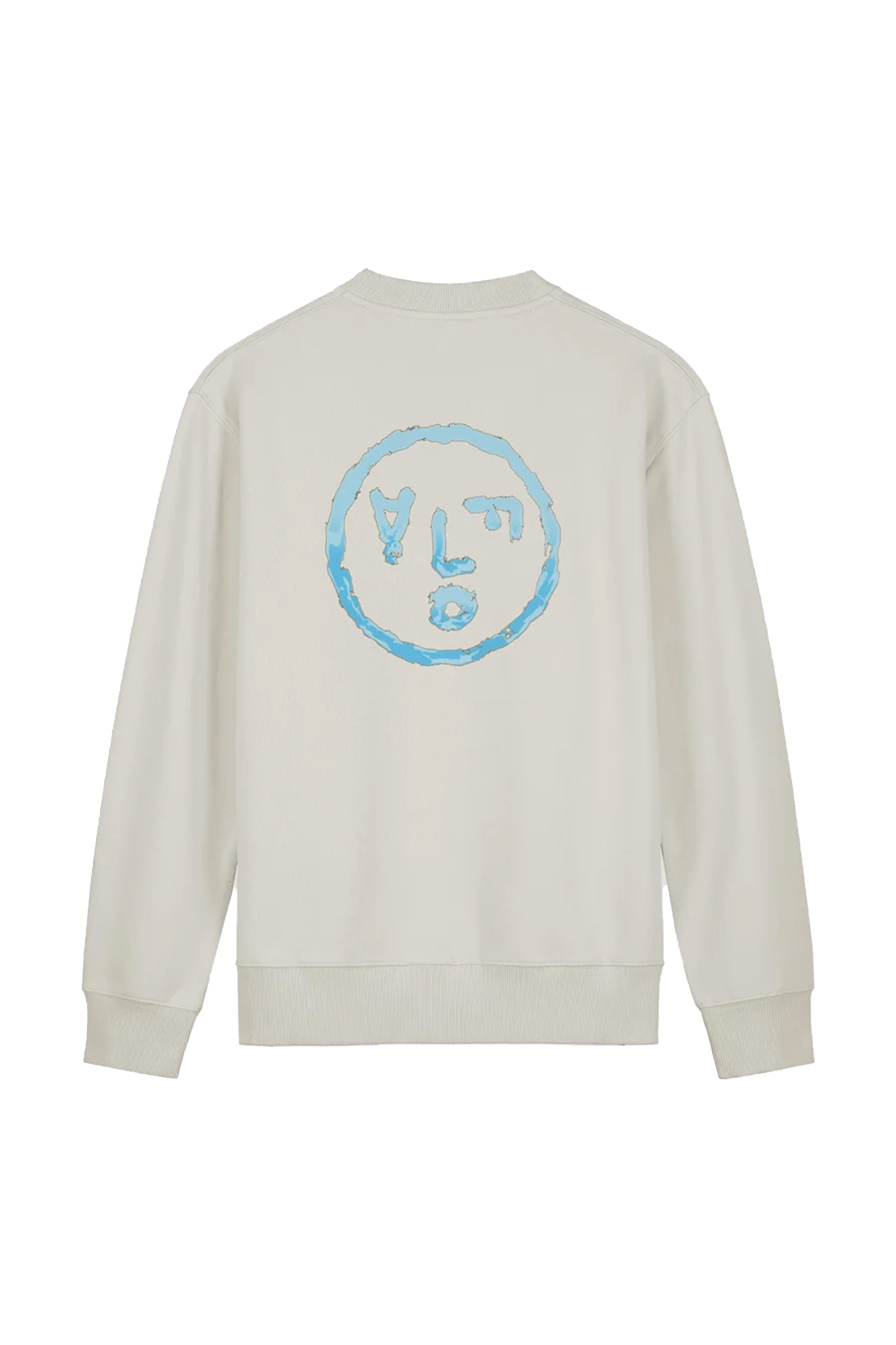 Olaf Hussein SUNSCREEN FACE CREWNECK Grijs 4