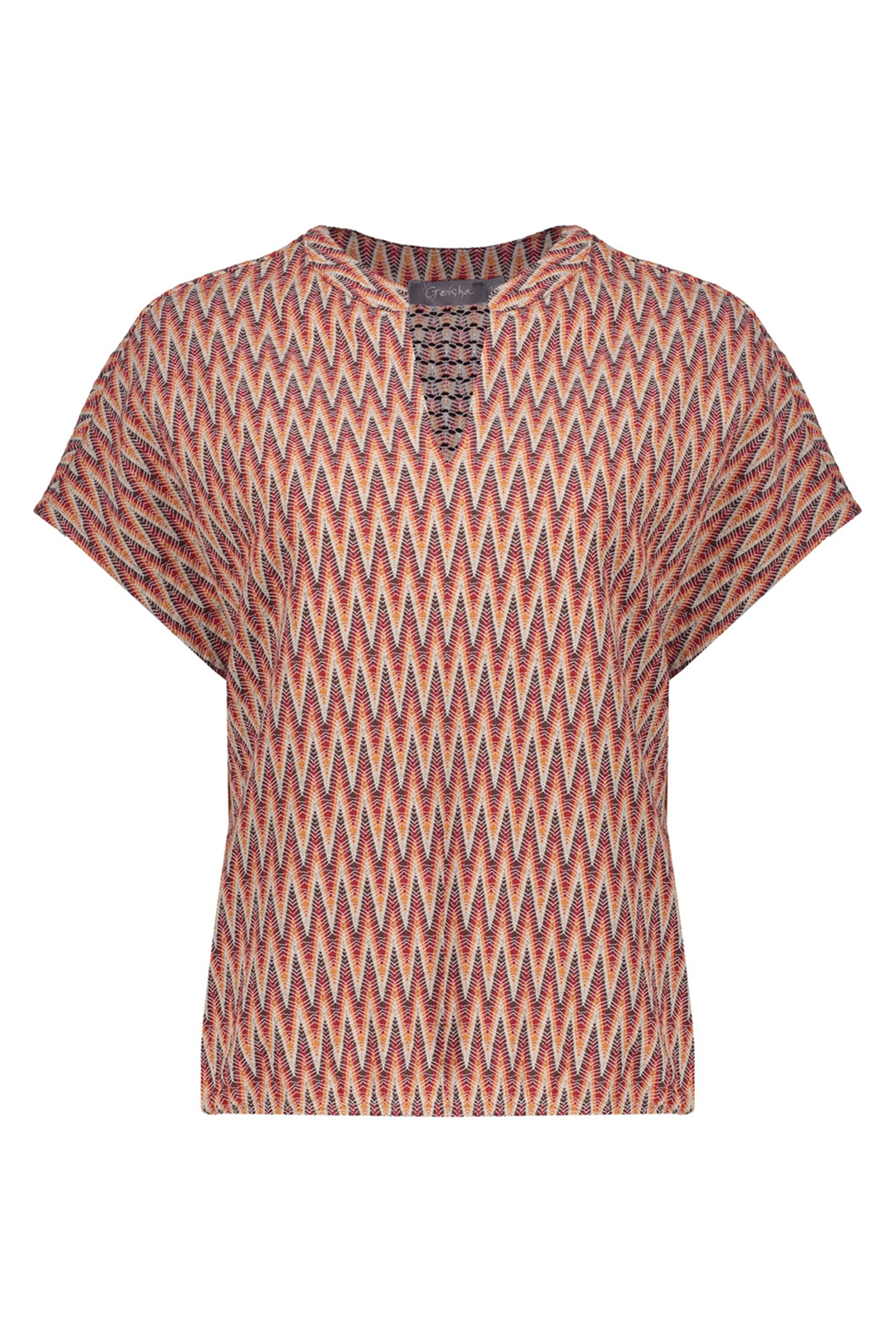 Dames t-shirt korte mouw rood