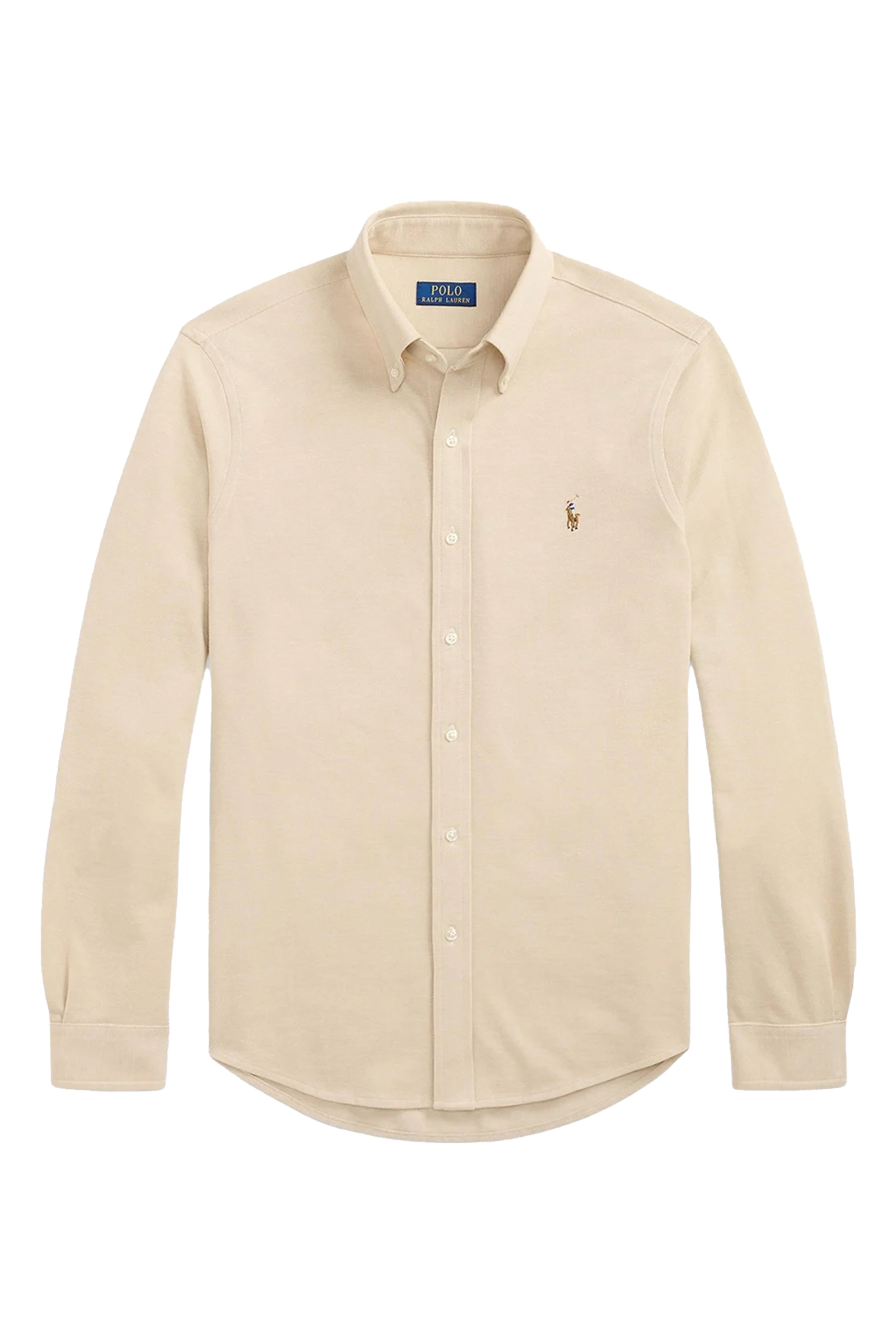 Heren overhemd lm casual bruin