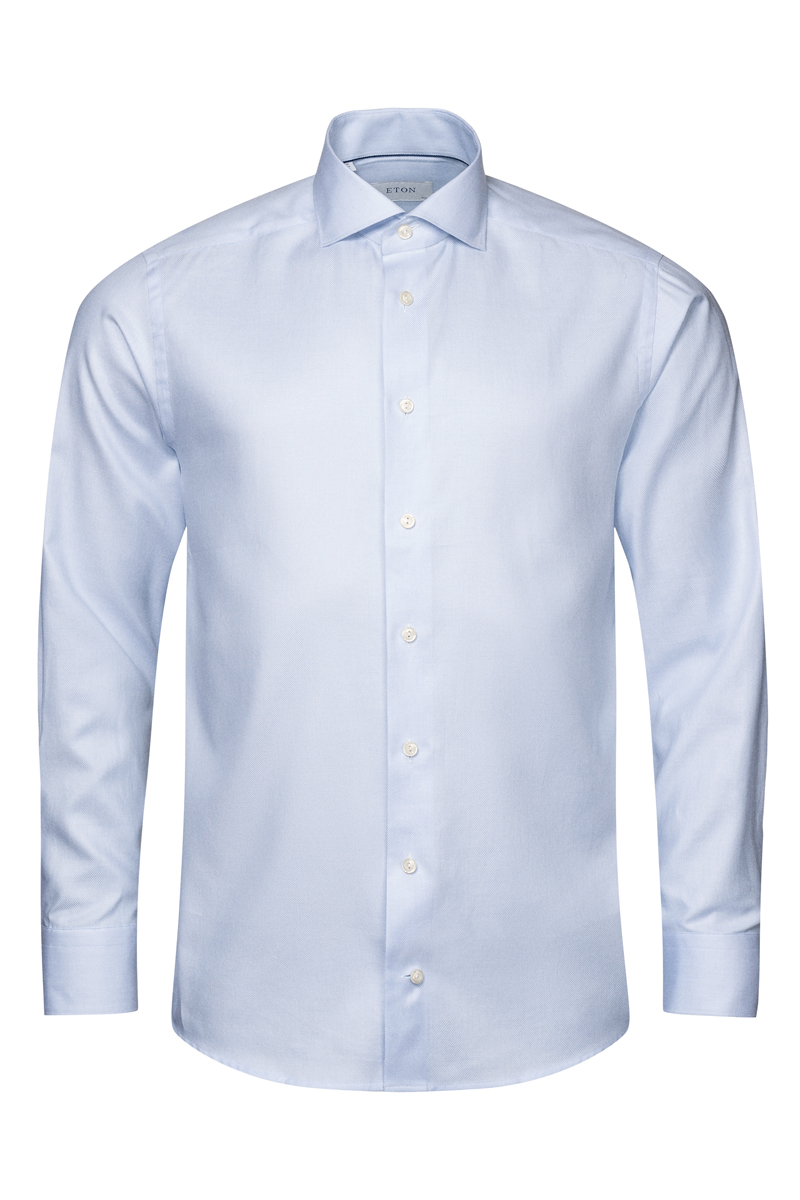 Heren overhemd lm dressual blauw