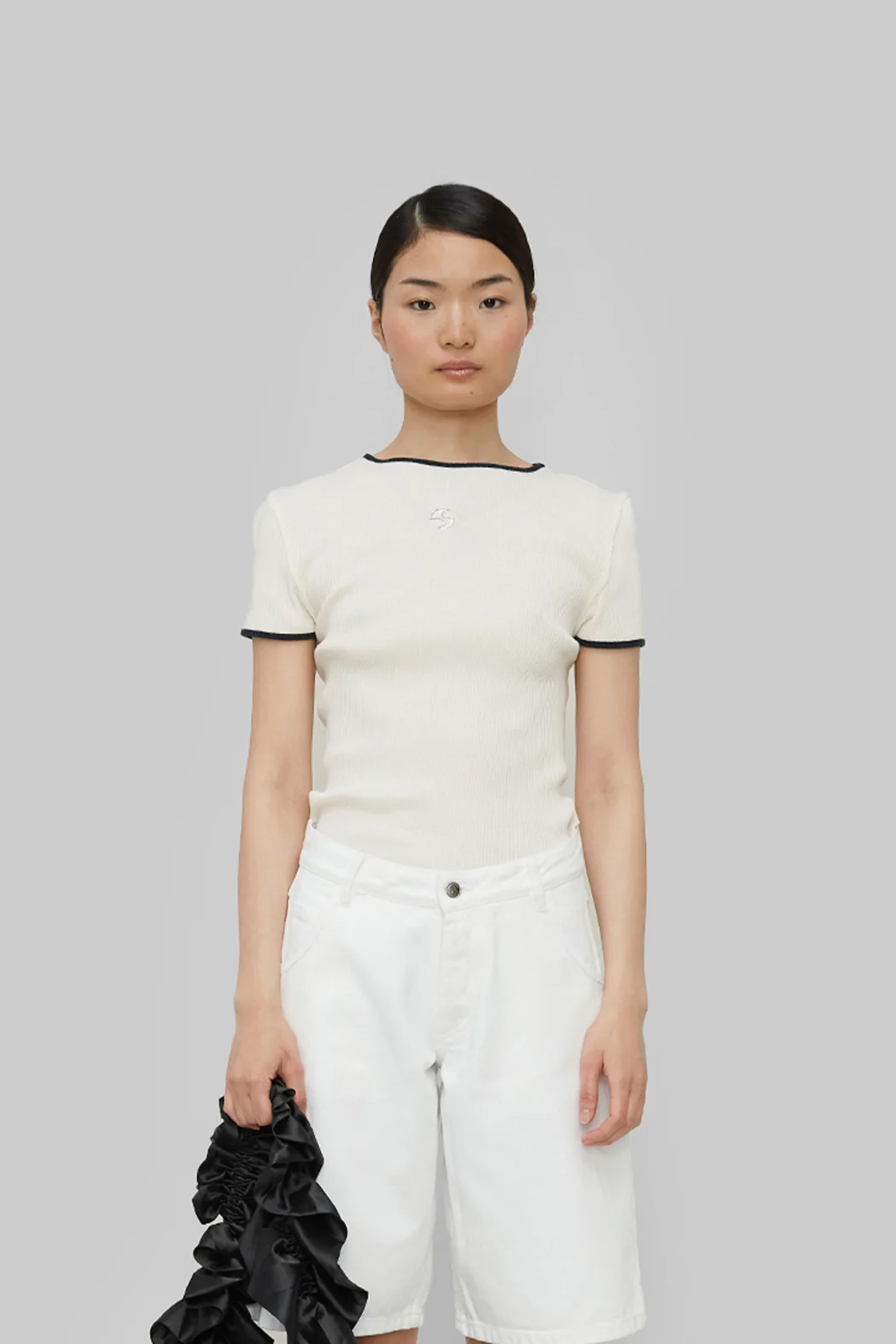Dames top ecru