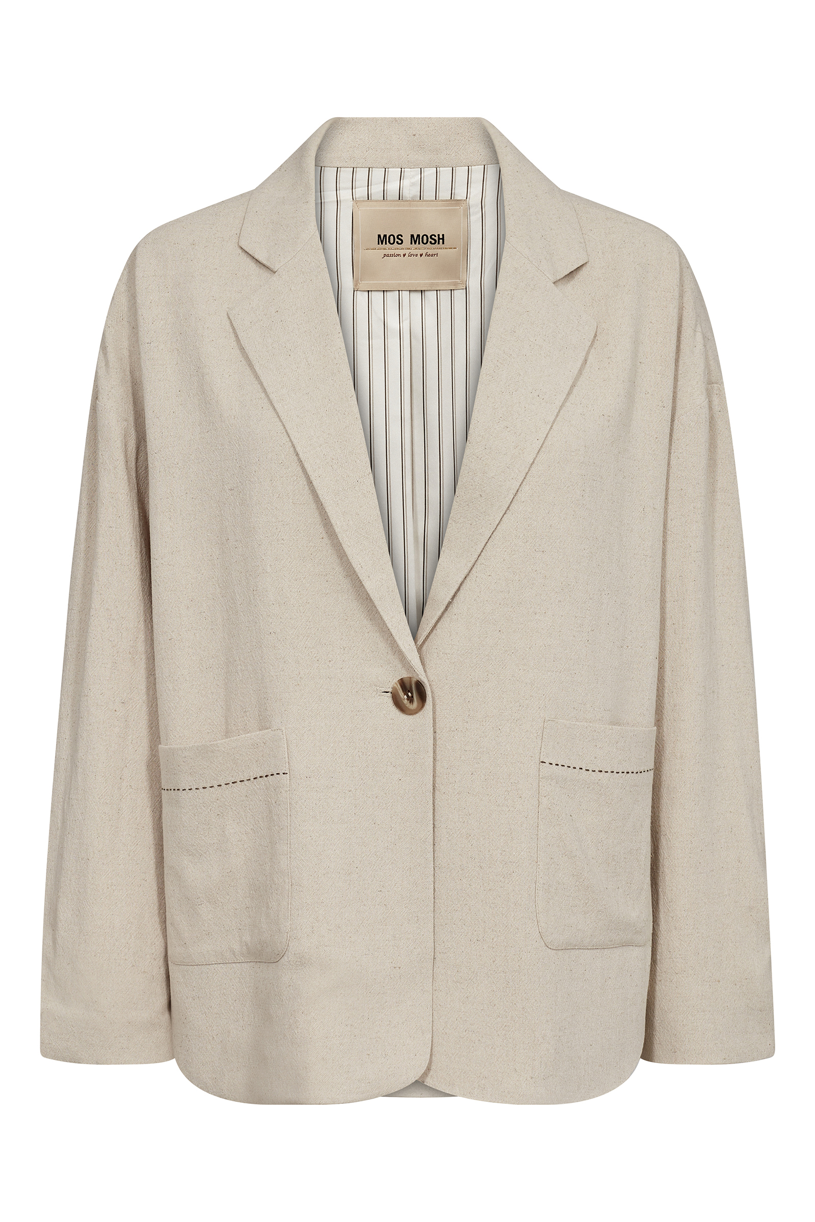 Dames blazer bruin