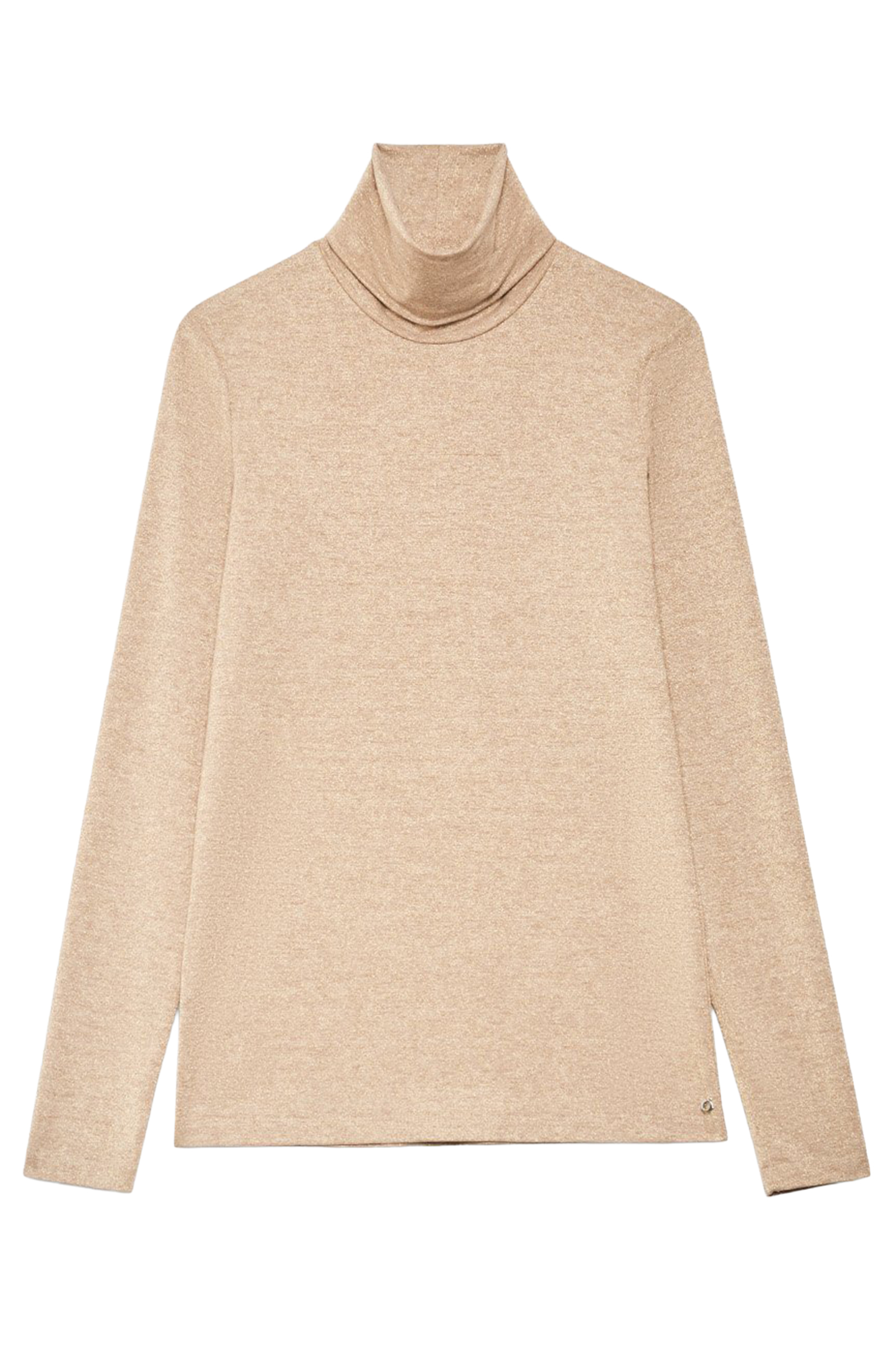 Dames t-shirt korte mouw goud