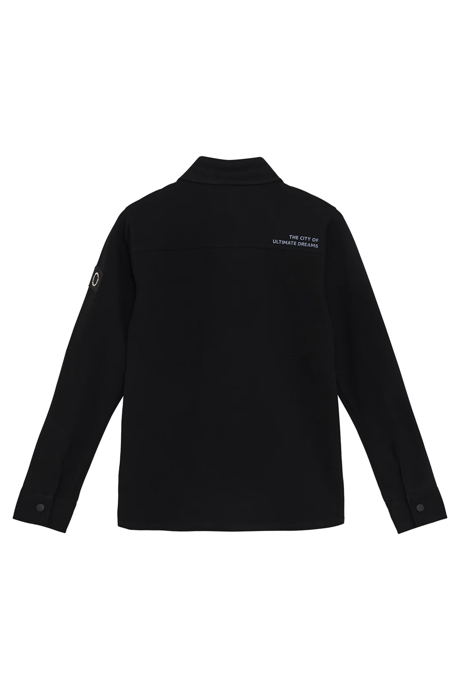 Jongens overhemd lange mouw zwart