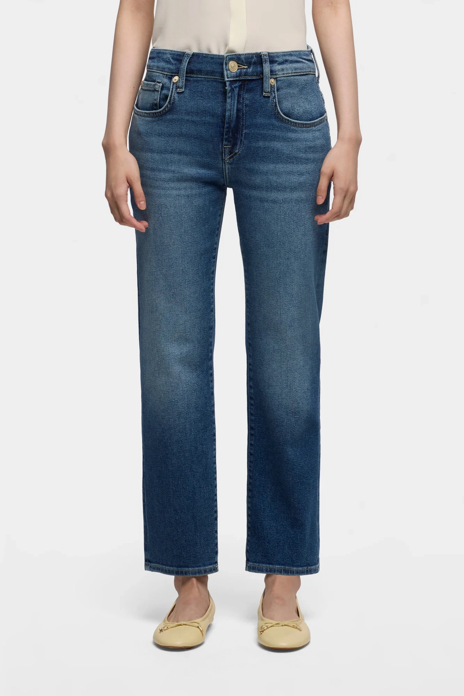 Dames jeans blauw