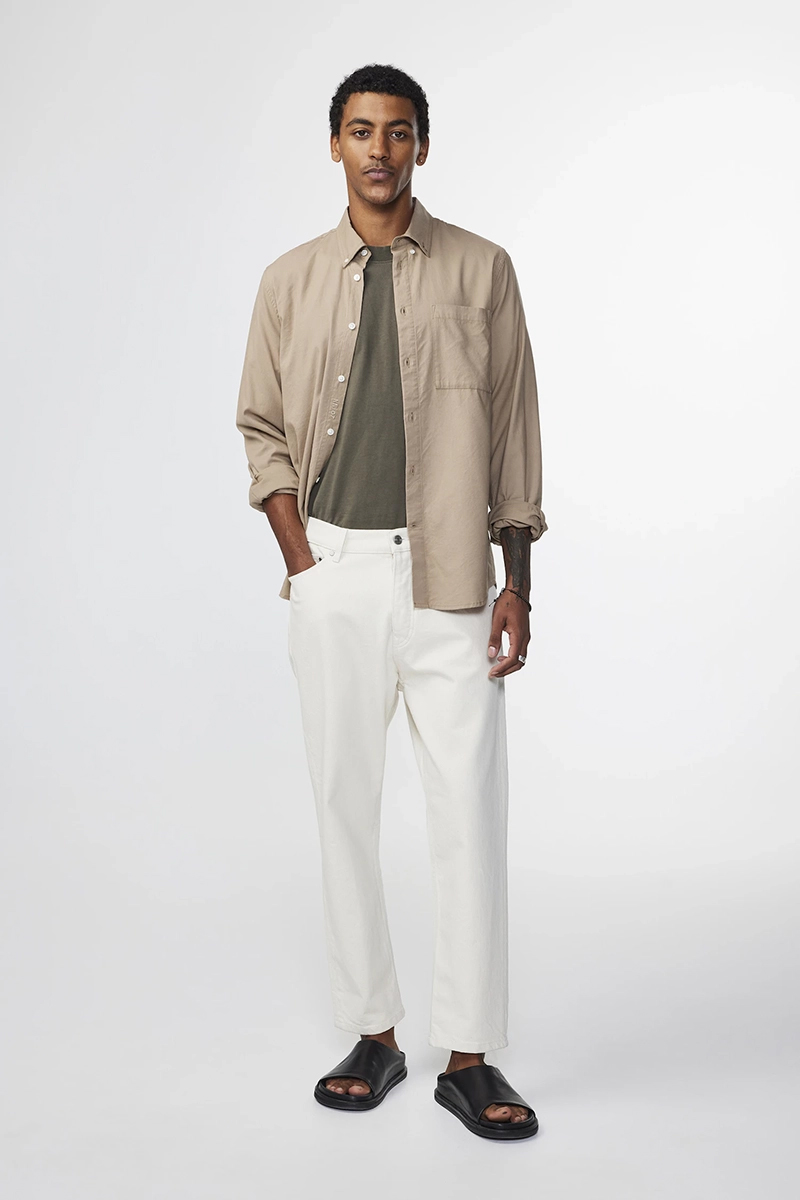 Heren broek ecru