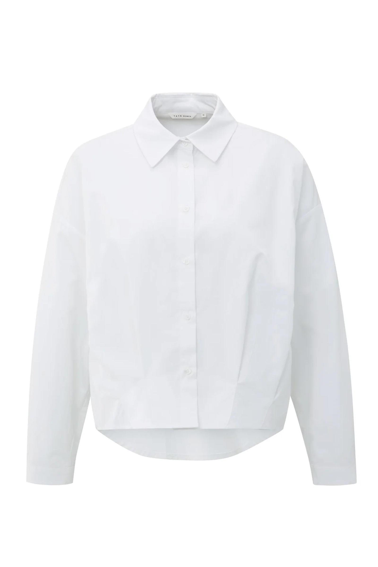 Dames blouse lange mouw wit