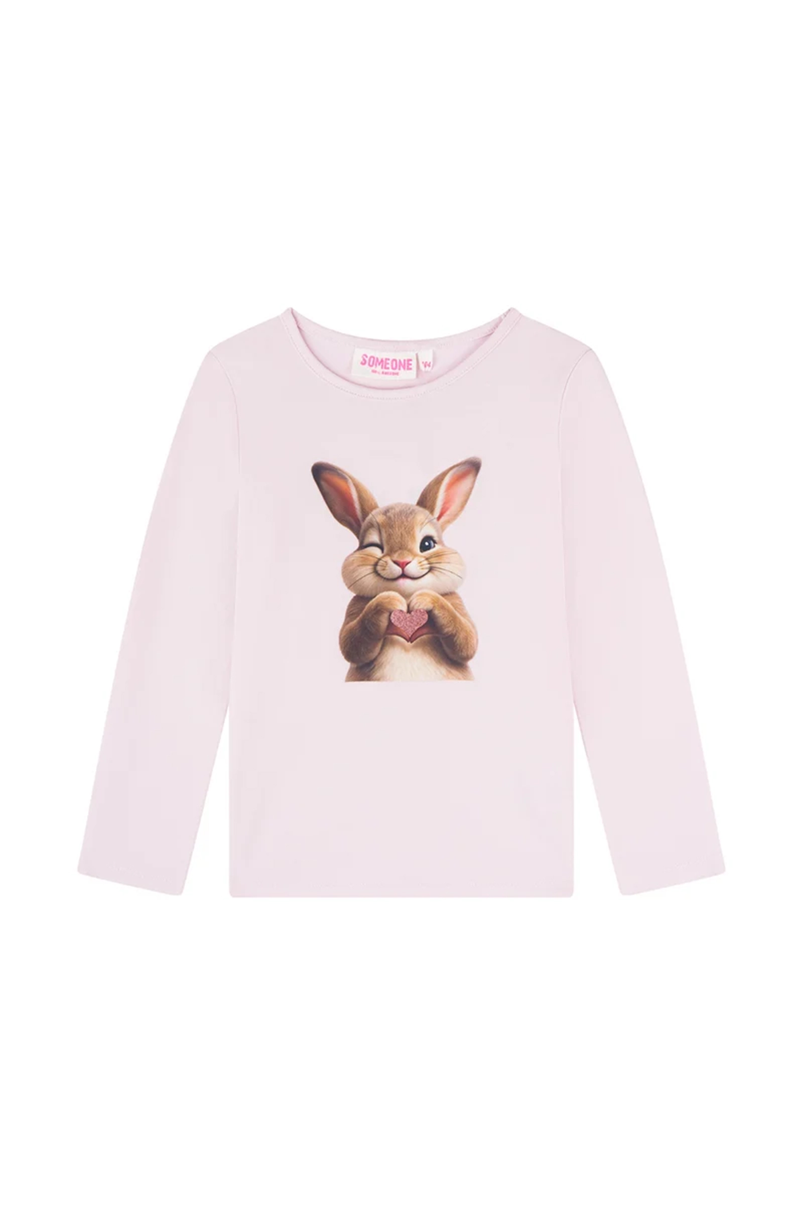 Meisjes t-shirt lange mouw rose