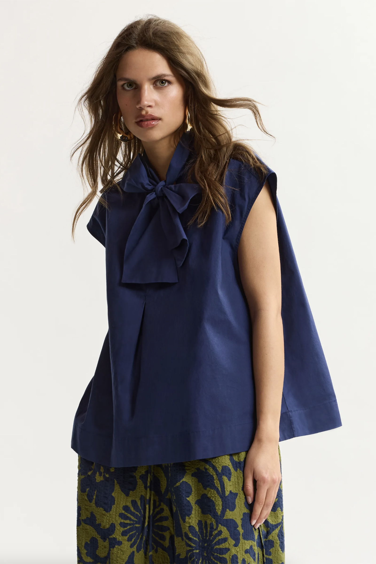 Dames t-shirt korte mouw blauw