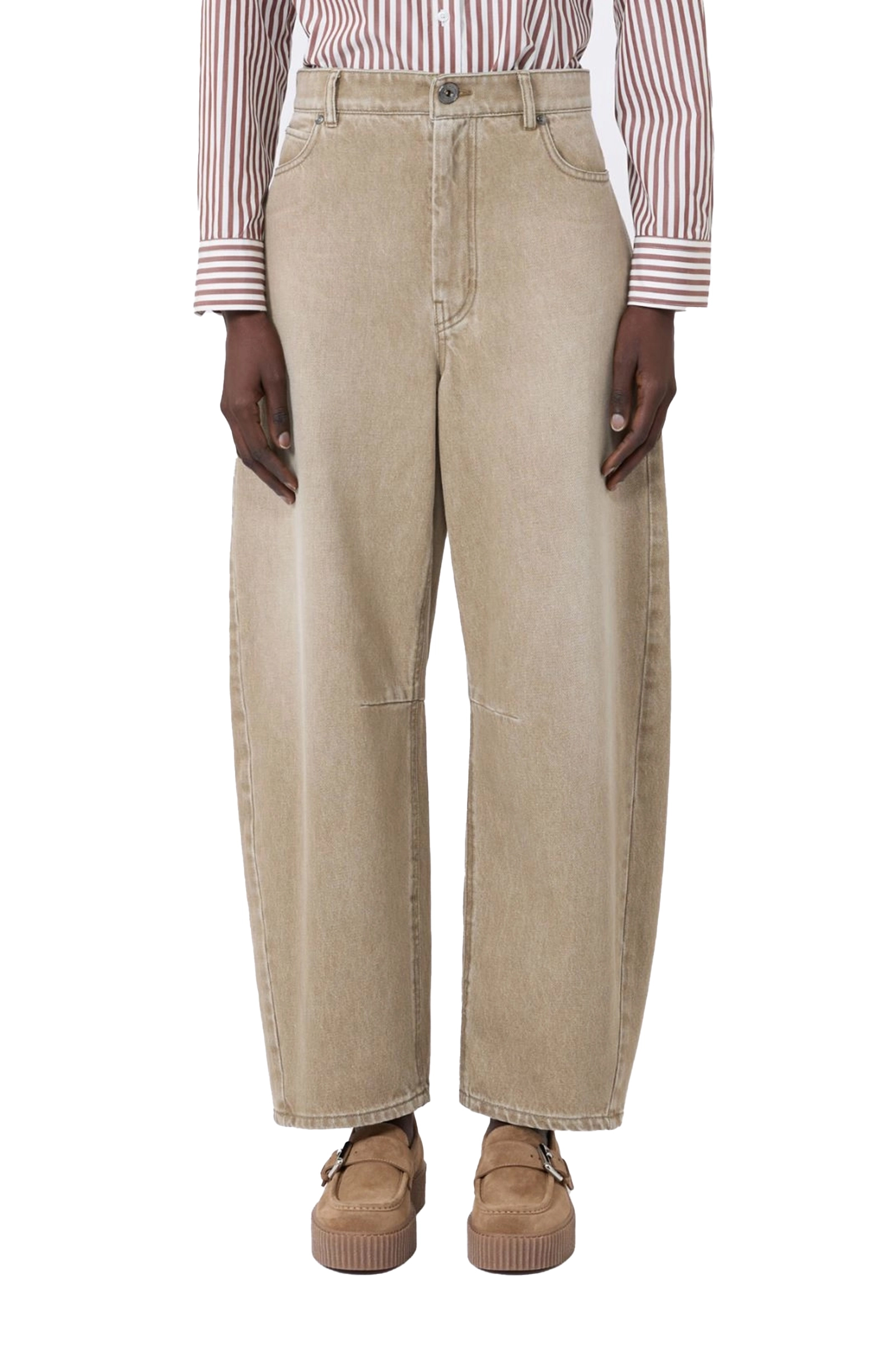 Dames jeans bruin