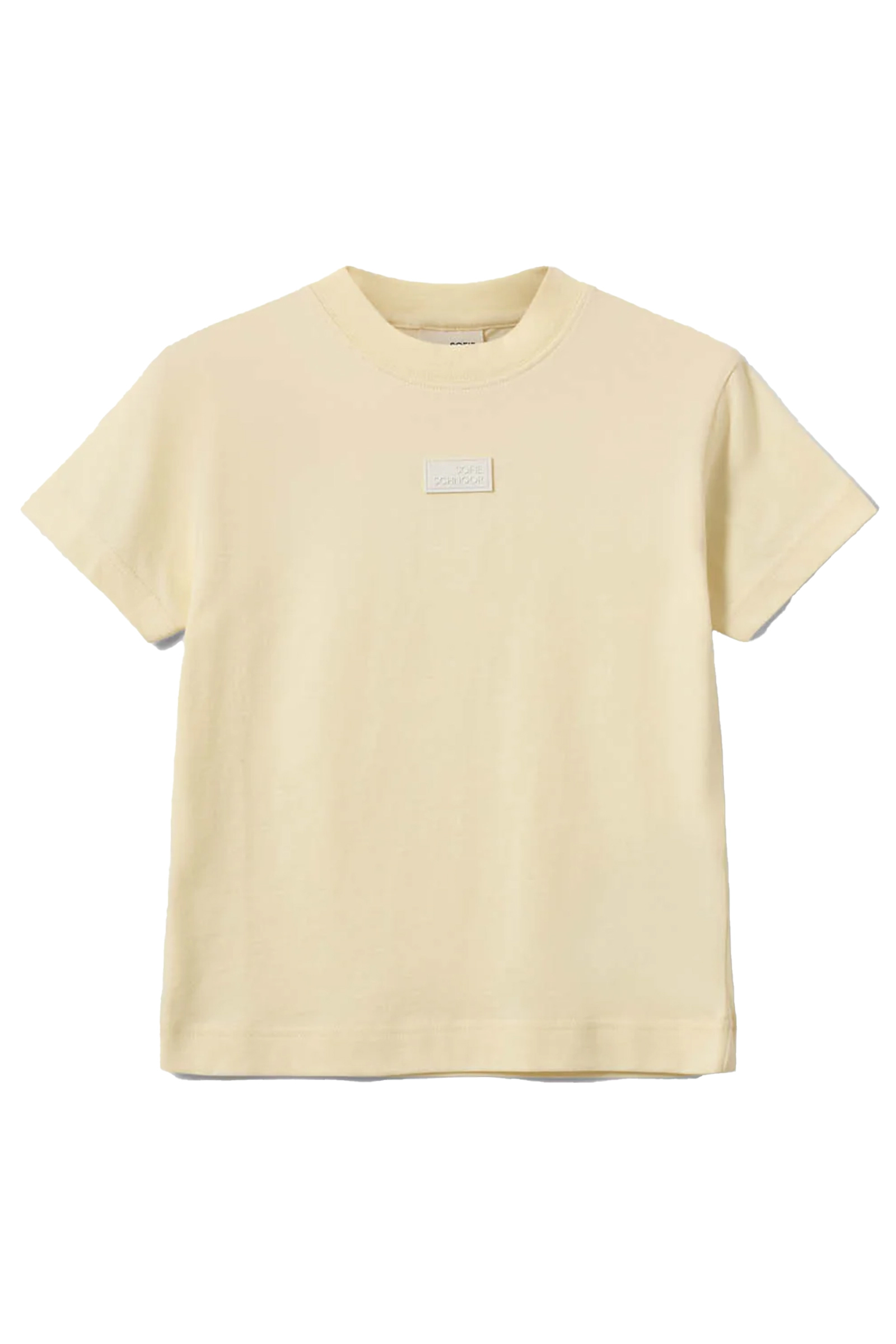 Meisjes t-shirt korte mouw geel